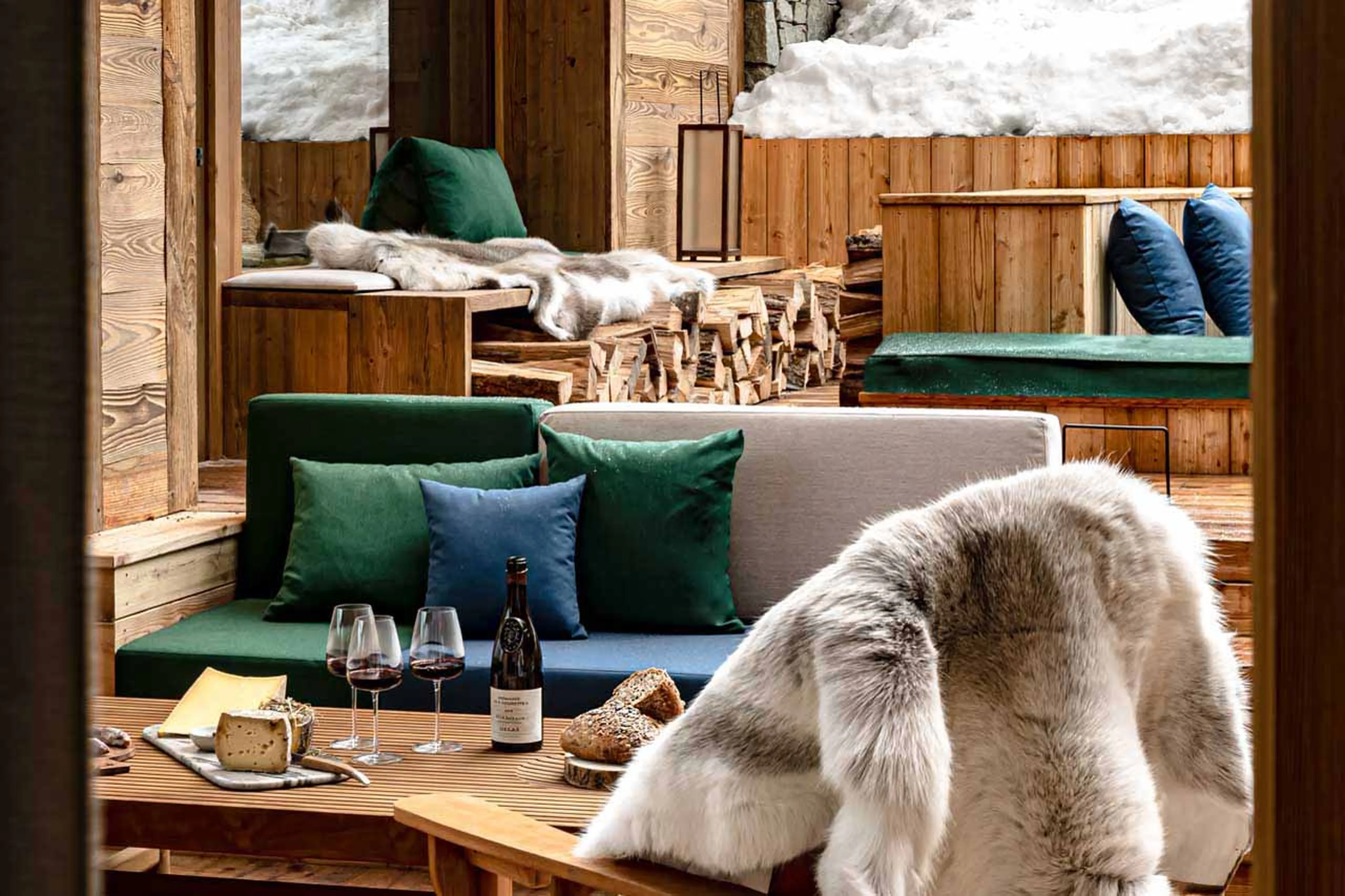 Terrace at Chalet Le 1550 in Courchevel 1550