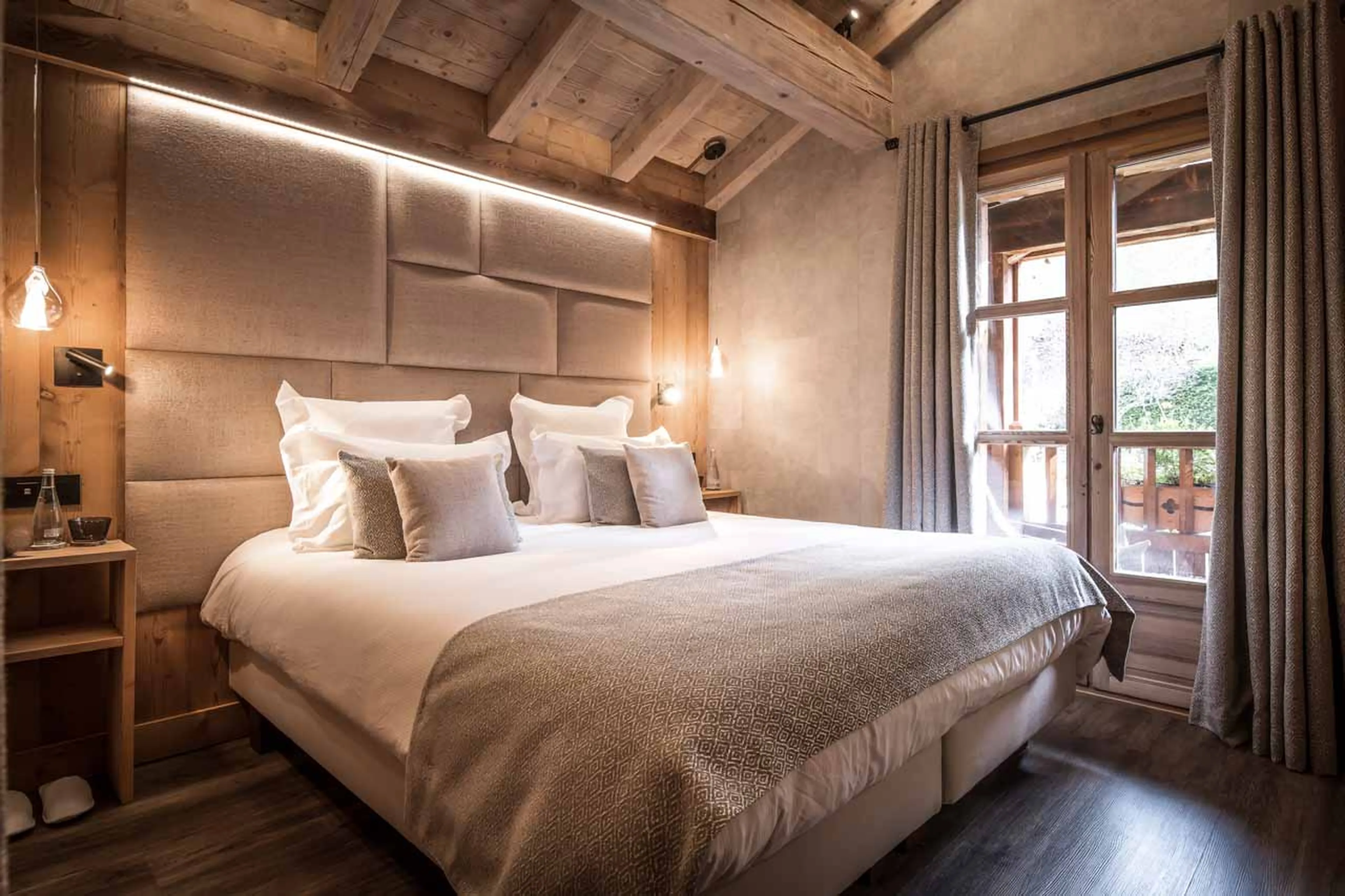 Bedroom two at Chalet Le 1946 in Courchevel Le Praz