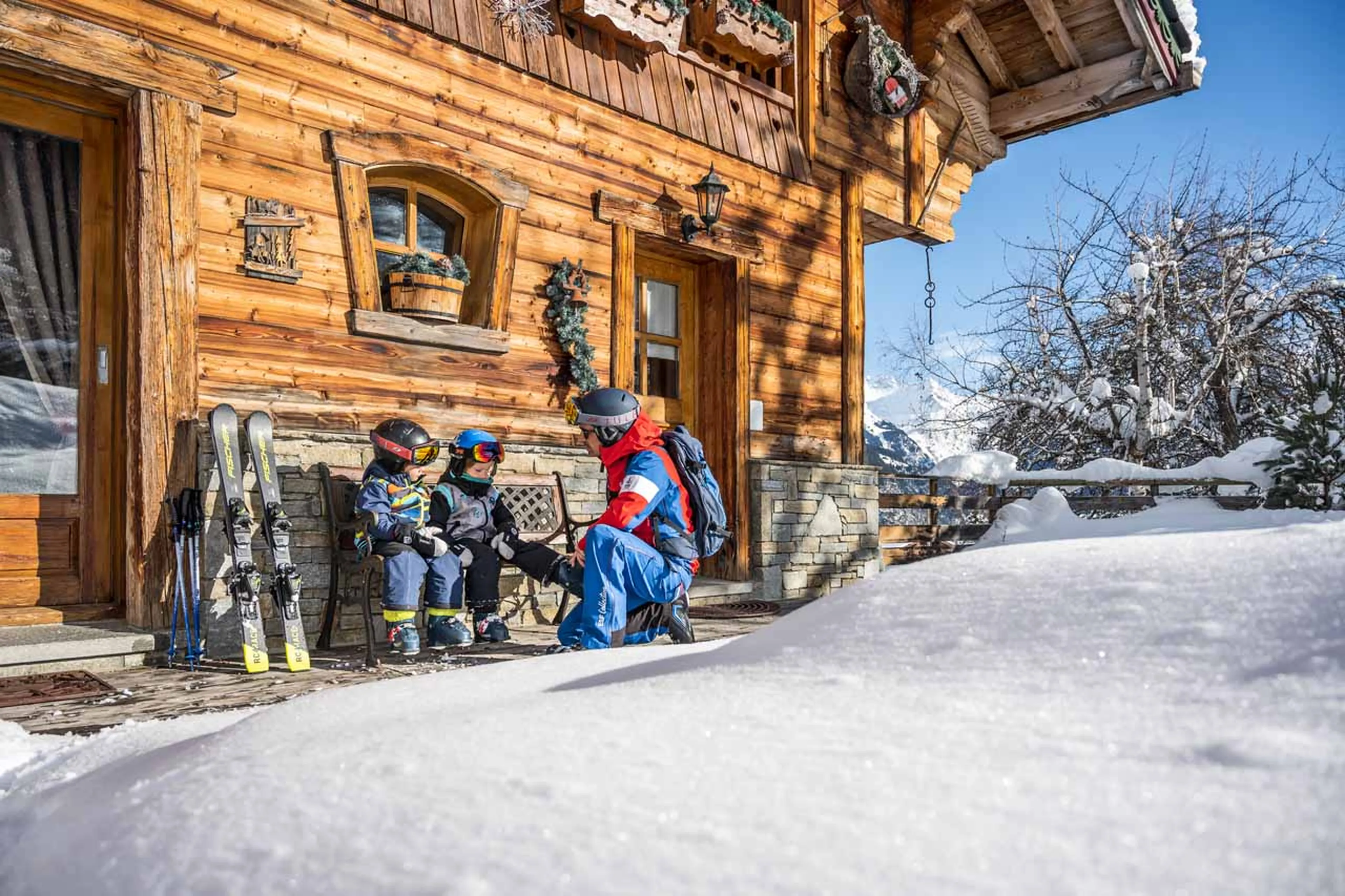 Entrance to Chalet Le 1946 in Courchevel Le Praz