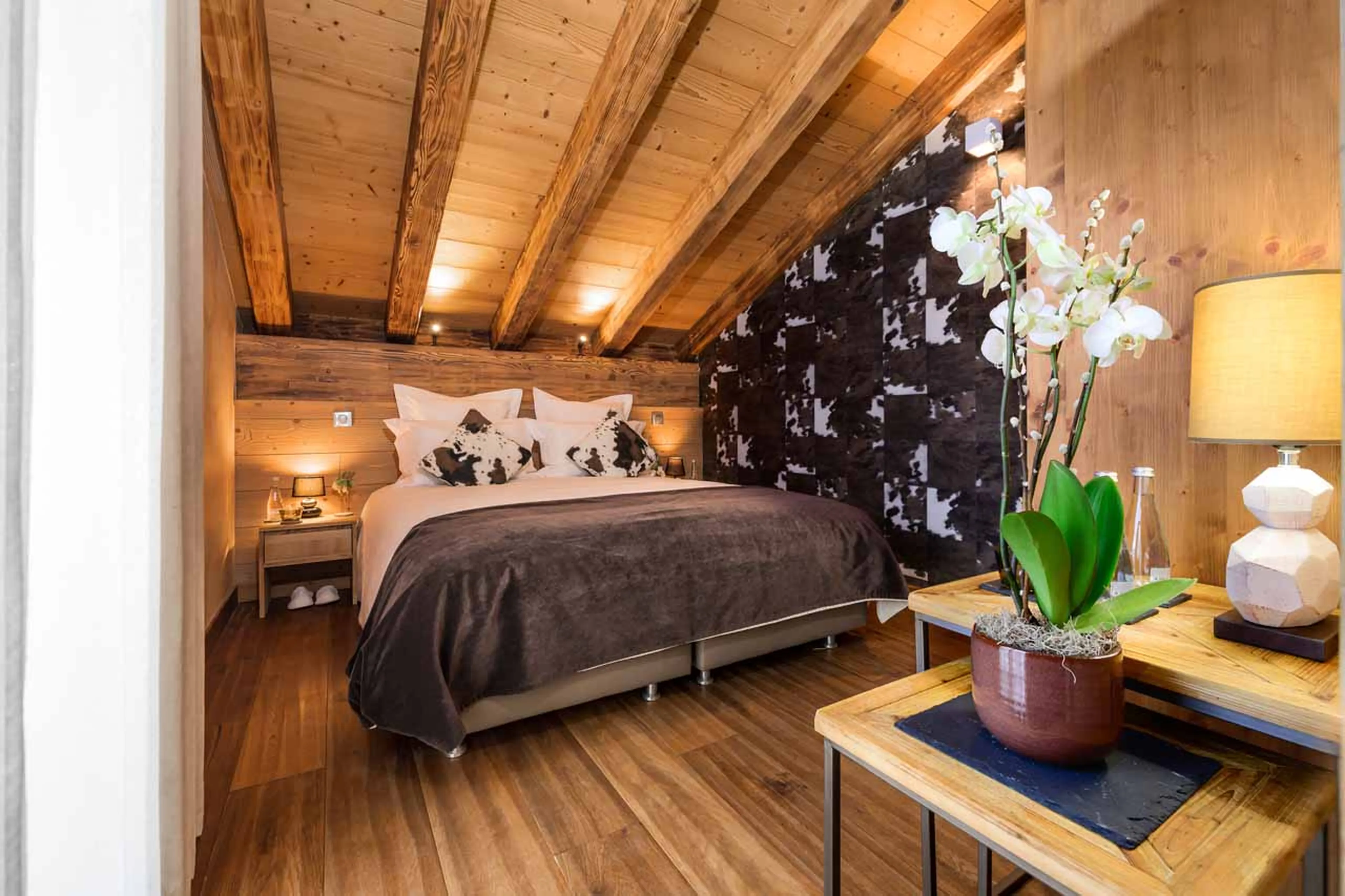 Bedroom four at Chalet Le 1992 in Courchevel Le Praz