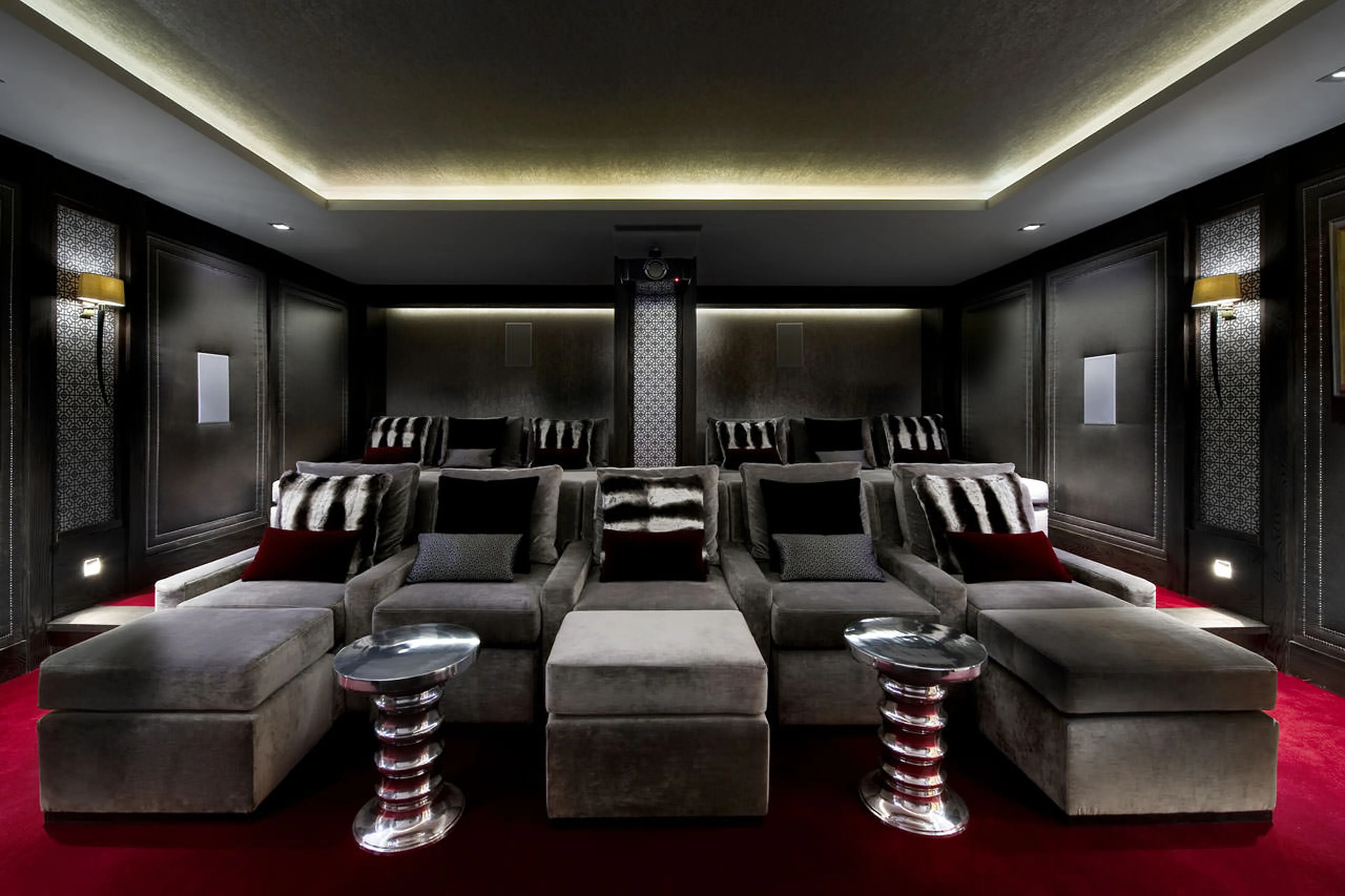 Cinema room in Chalet Le Blanchot in Courchevel 1850