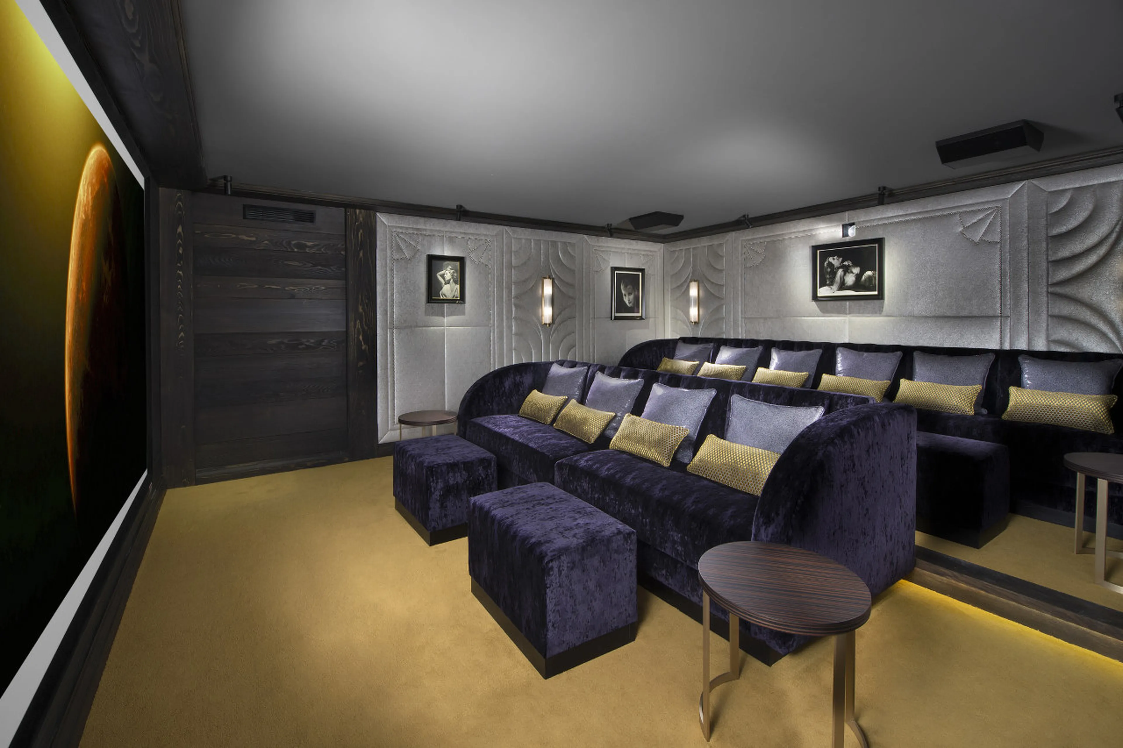Cinema room in Chalet Le Coquelicot in Courchevel 1850
