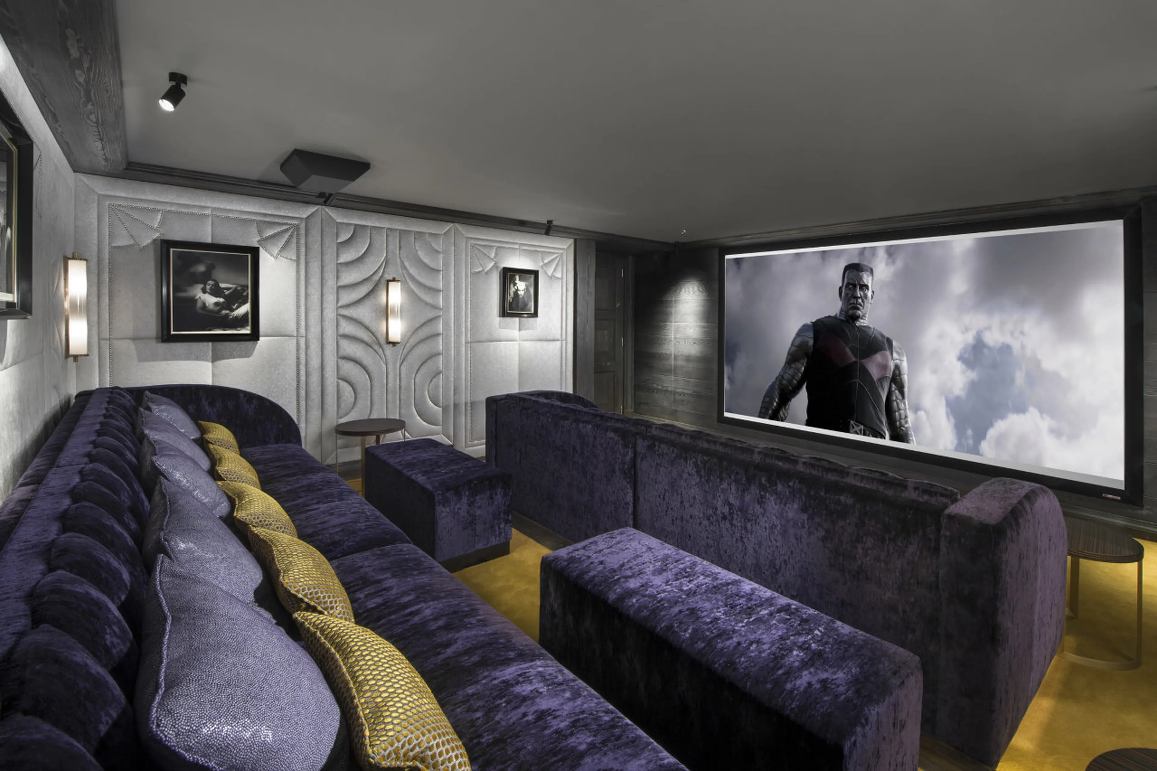 Big screen in Chalet Le Coquelicot in Courchevel 1850