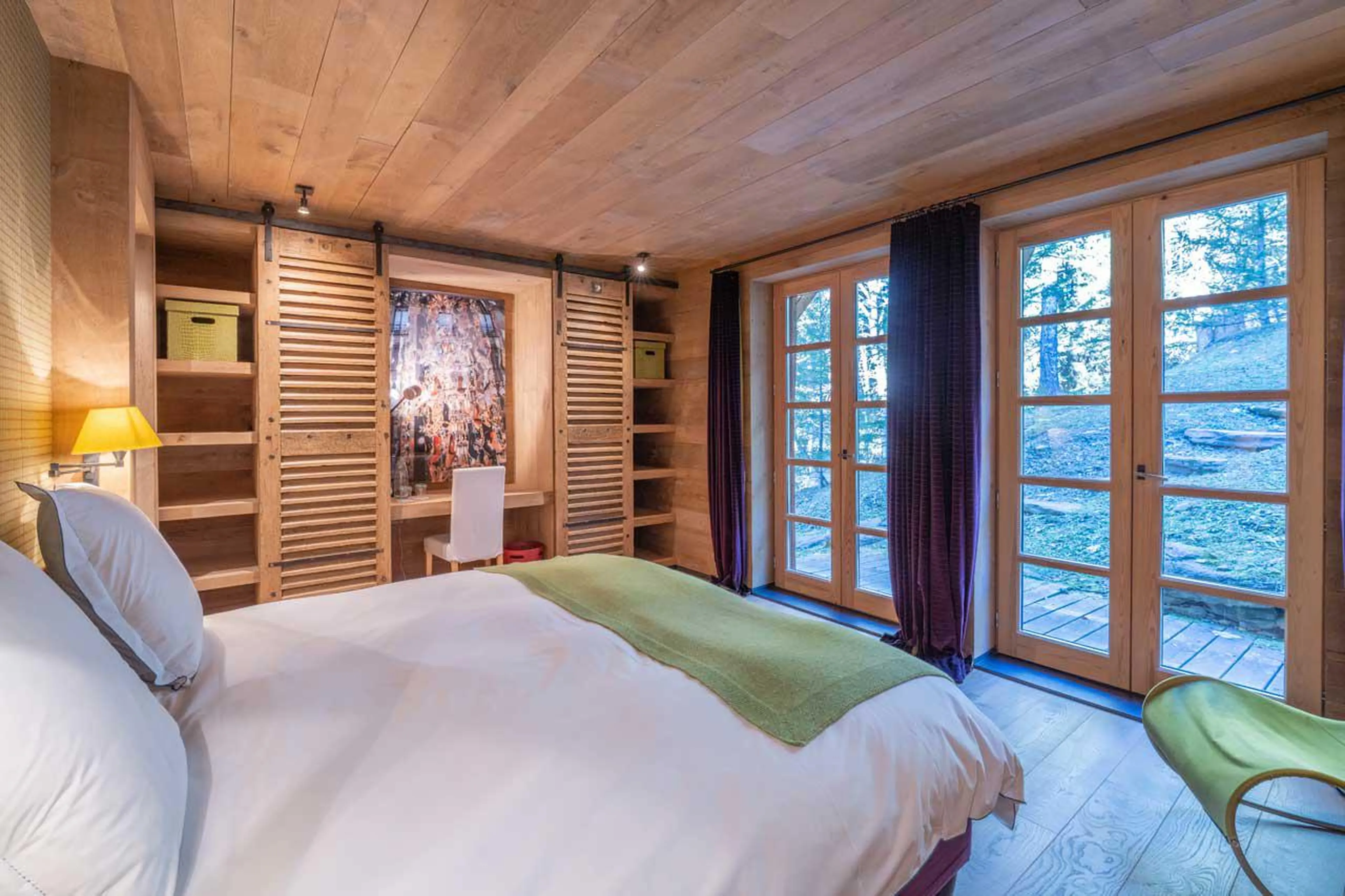 Bedroom three at Chalet Grand Cerf in Meribel