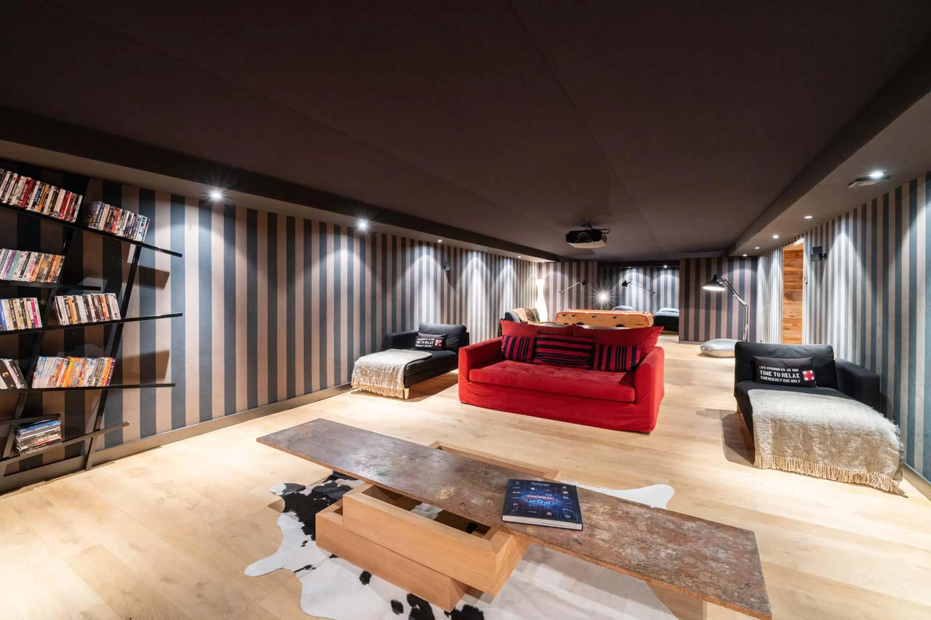 Cosy sofa space at Le Grand Cerf in Meribel