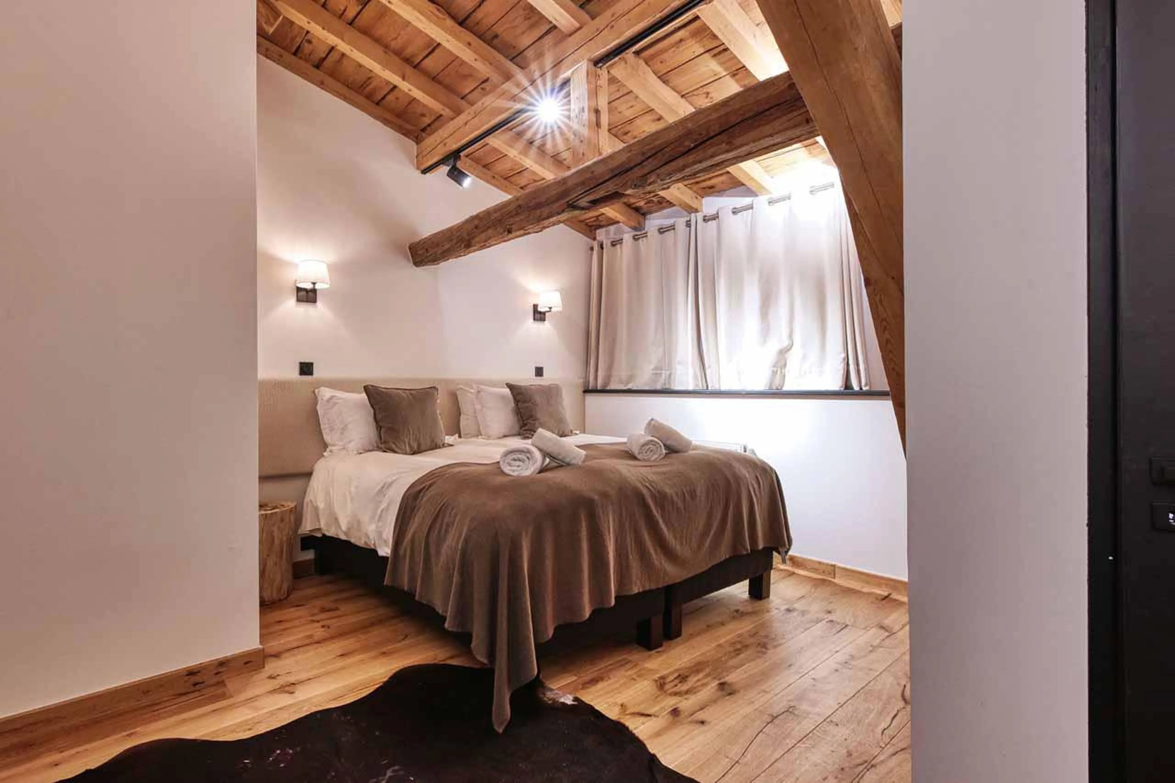 Bedroom two at Chalet Le Marti in Chamonix