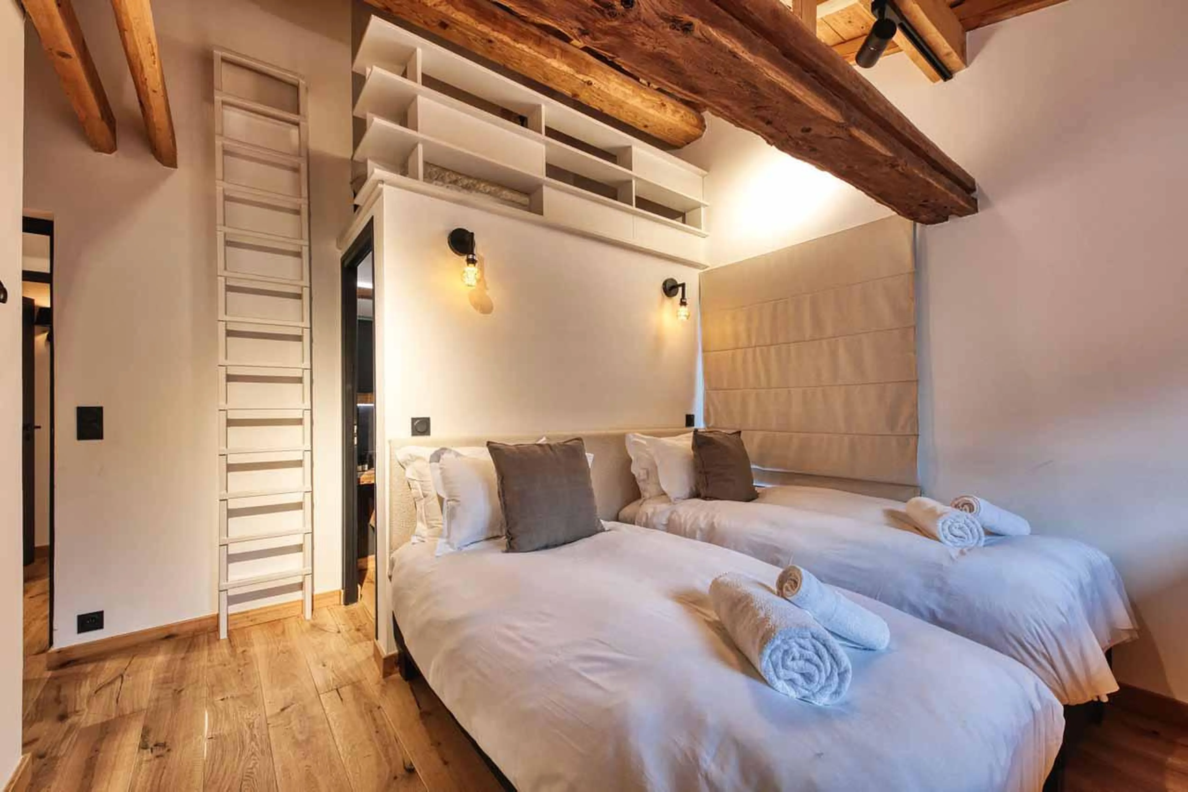 Bedroom four at Chalet Le Marti in Chamonix