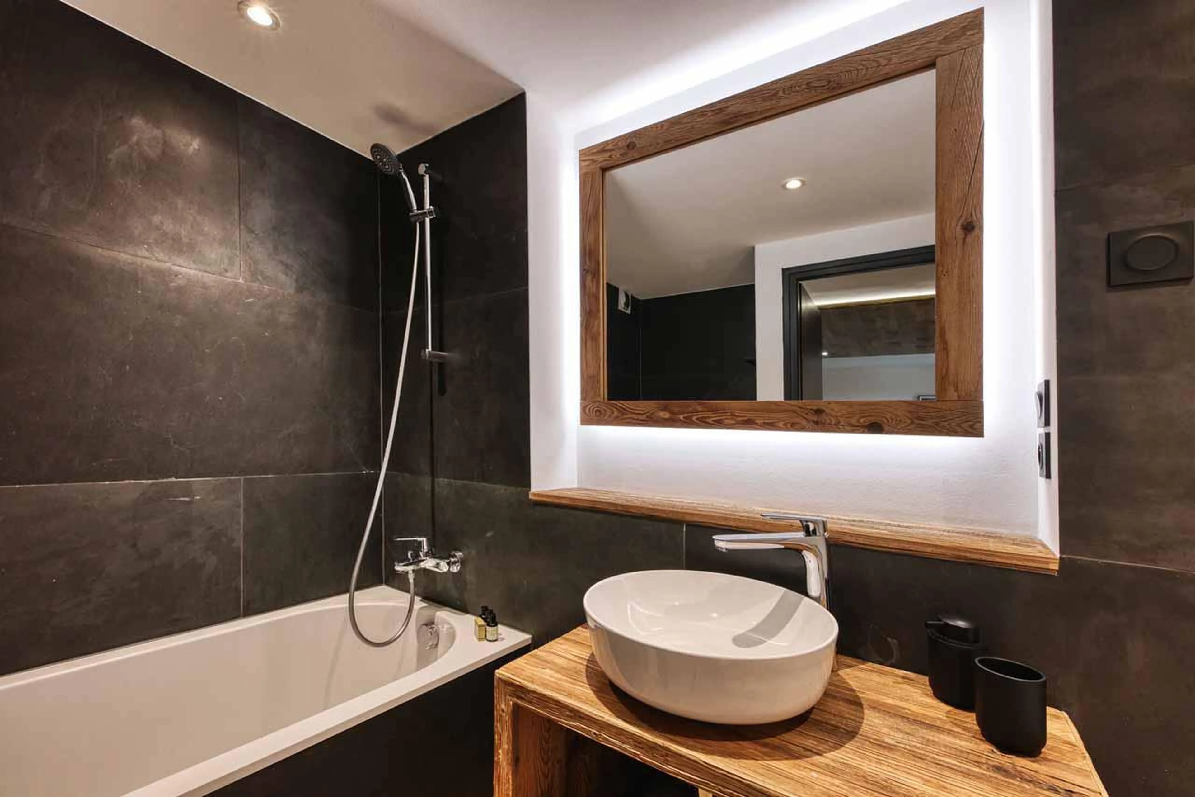 Bathroom five at Chalet Le Marti in Chamonix