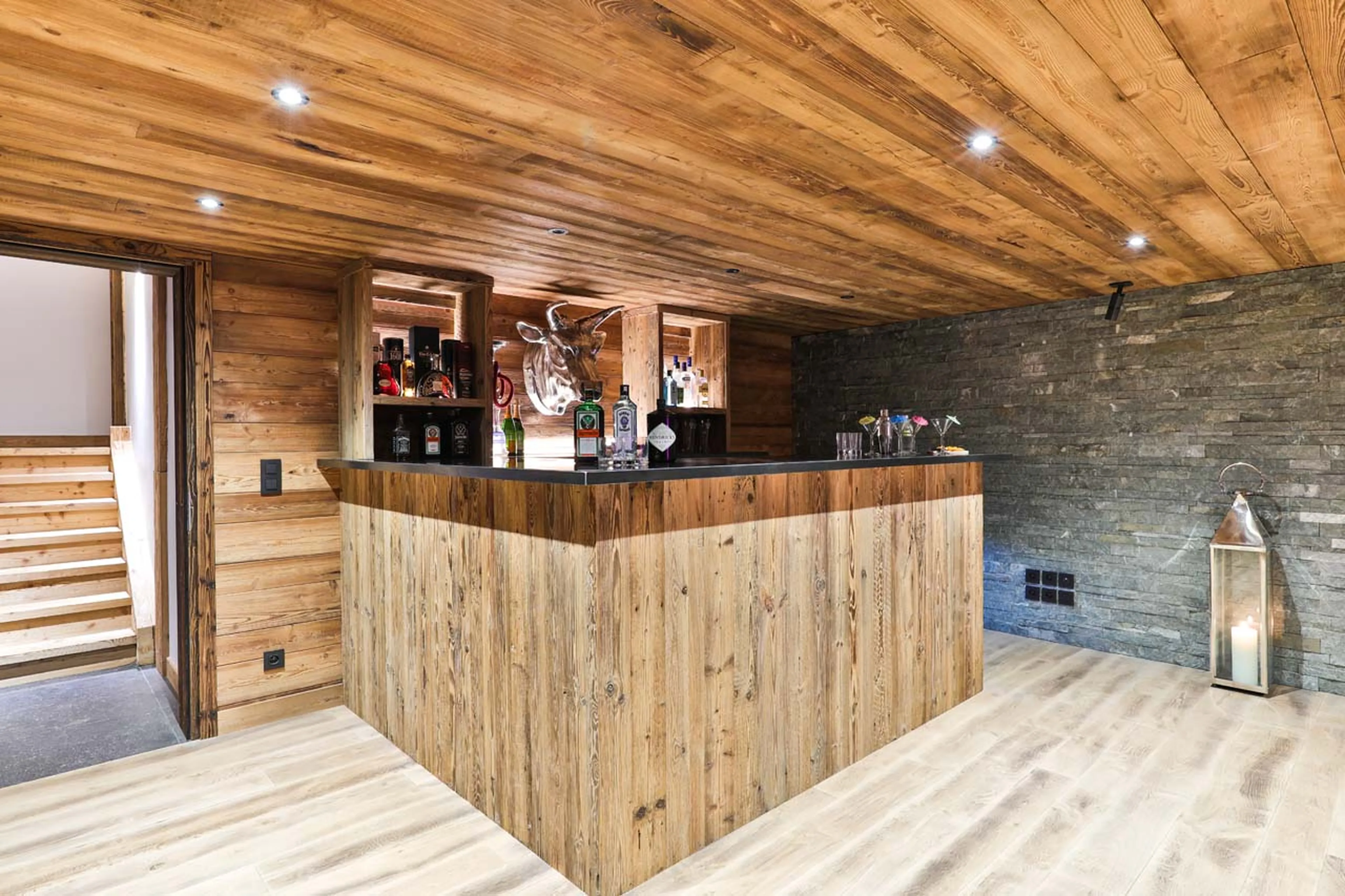 Bar at Chalet Le Moulin on Chamonix