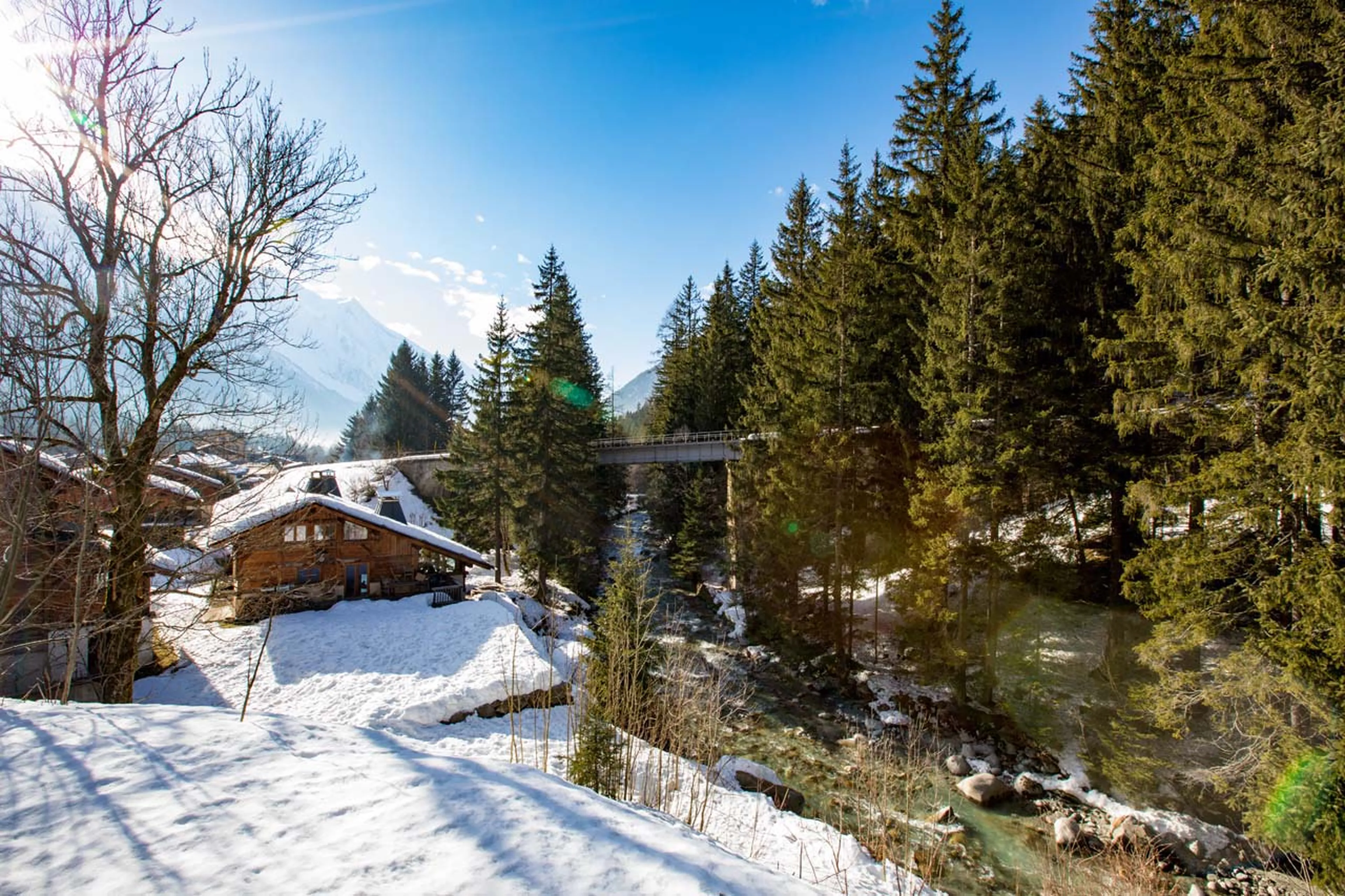 Beautiful surroundings of Chalet Le Moulin on Chamonix