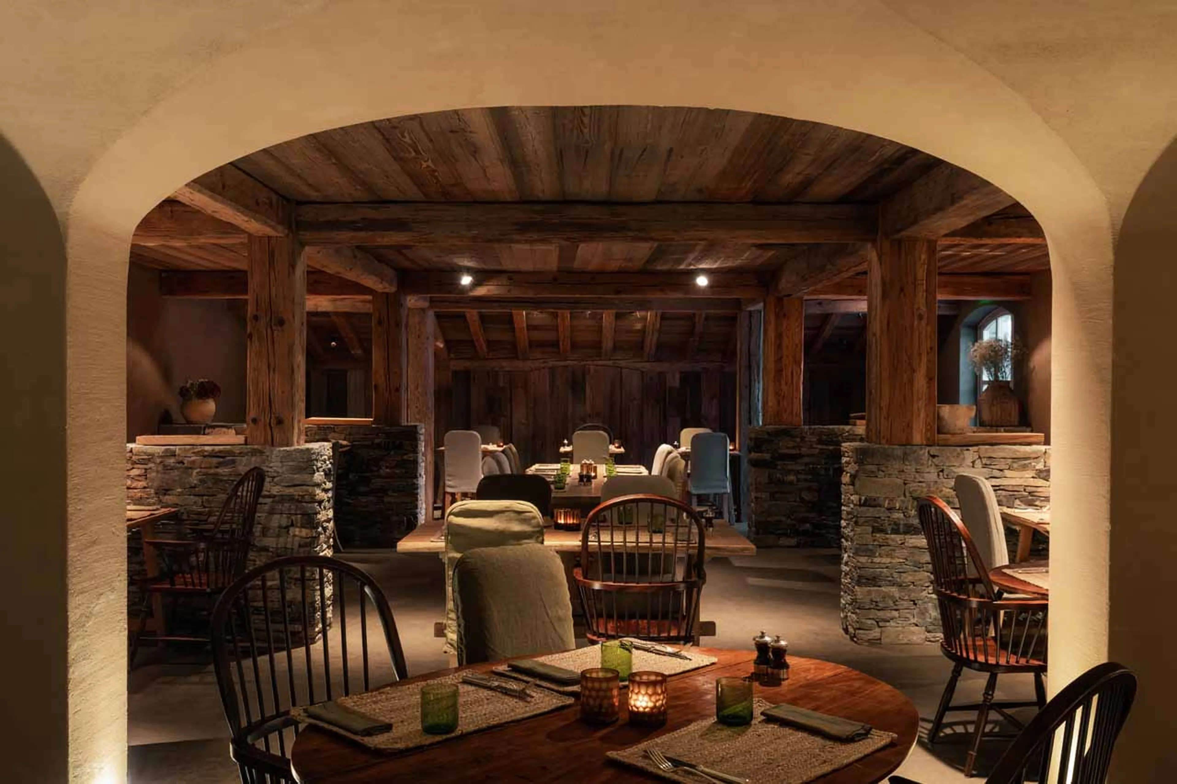 Restaurant in Le Chalet Zannier in Megeve