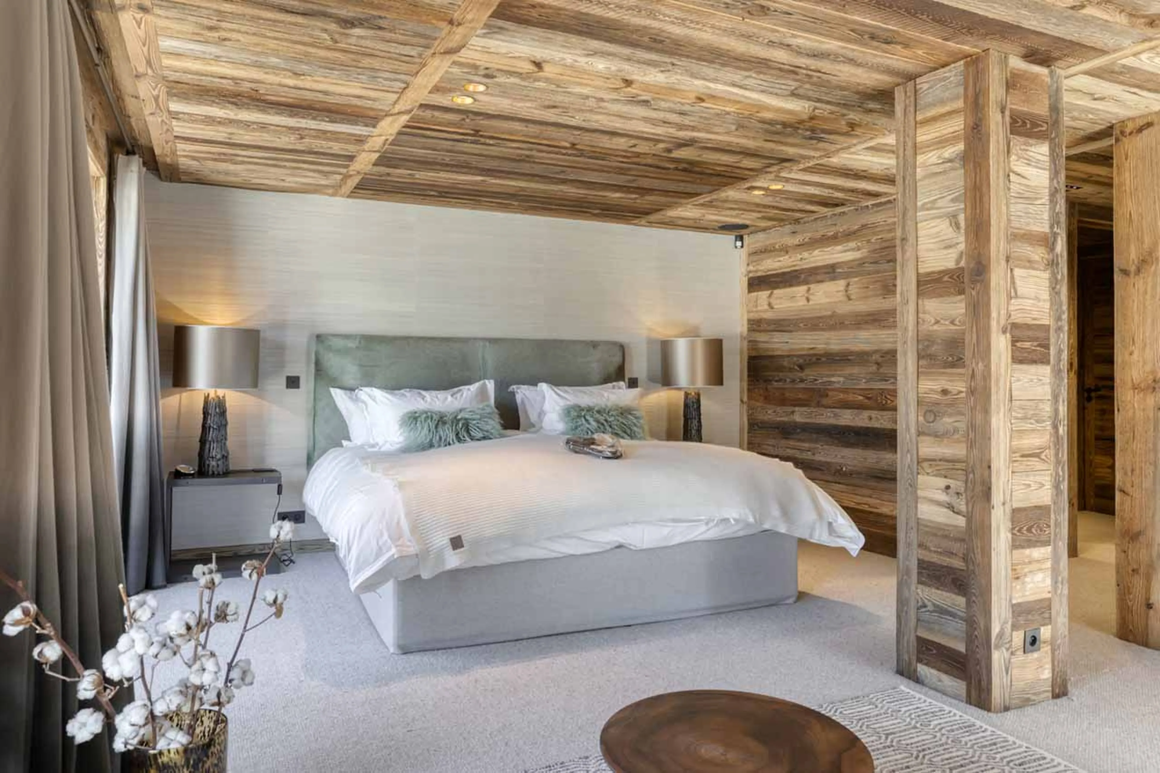 Bedroom 4 at Chalet l'Echappee d'Arbois in Megeve