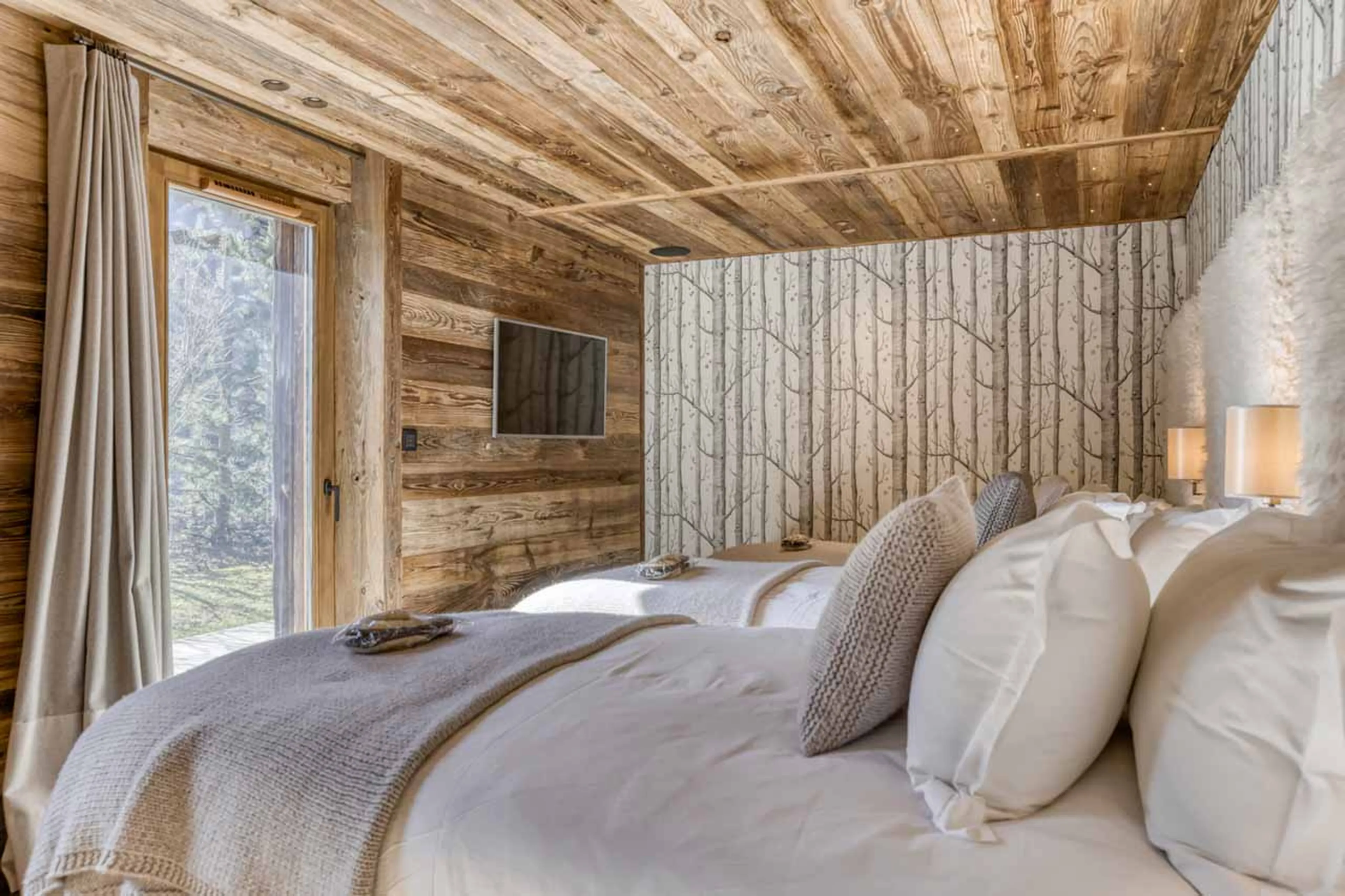 Bedroom 6 beds at Chalet l'Echappee d'Arbois in Megeve