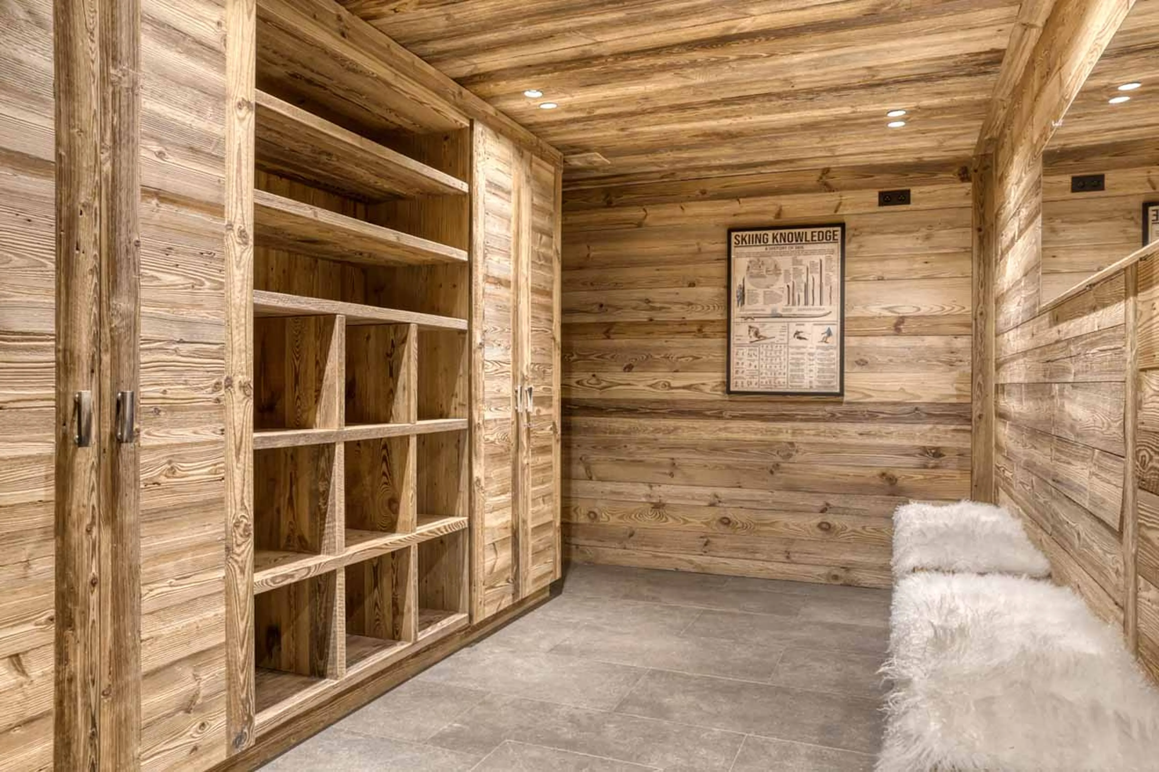 Ski room at Chalet l'Echappee d'Arbois in Megeve