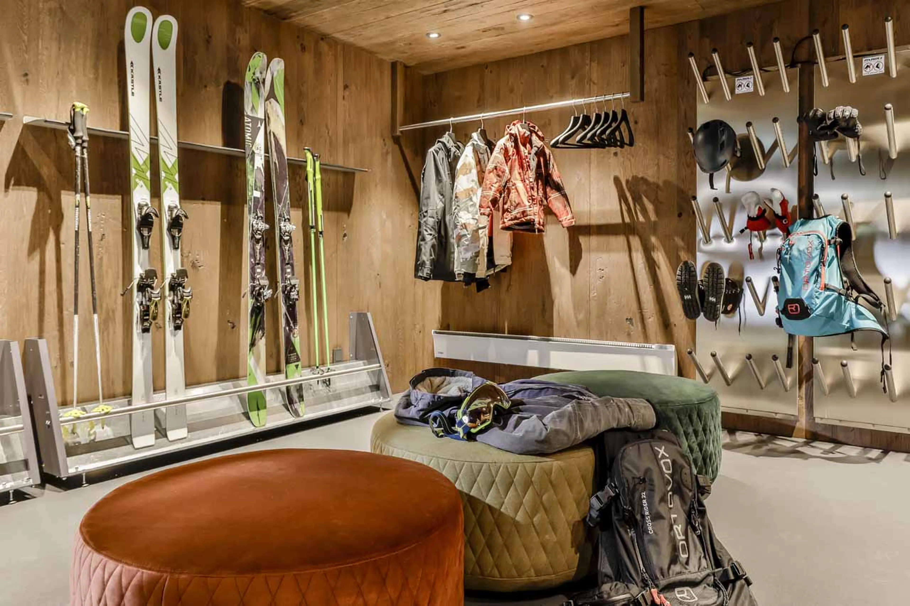 Ski room at Chalet Lena in St Anton