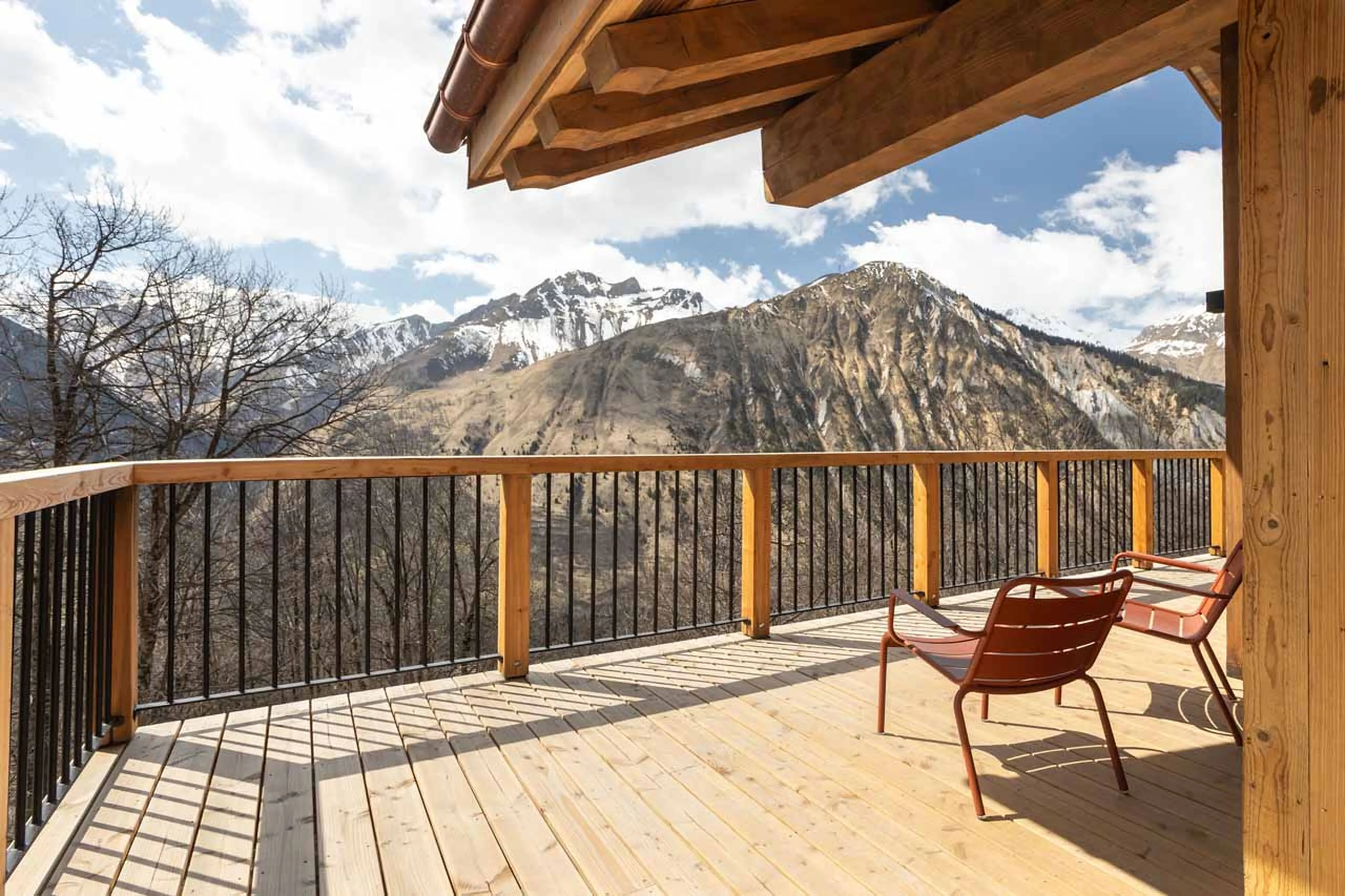 Balcony at Chalet Lenafaju in St Martin de Belleville
