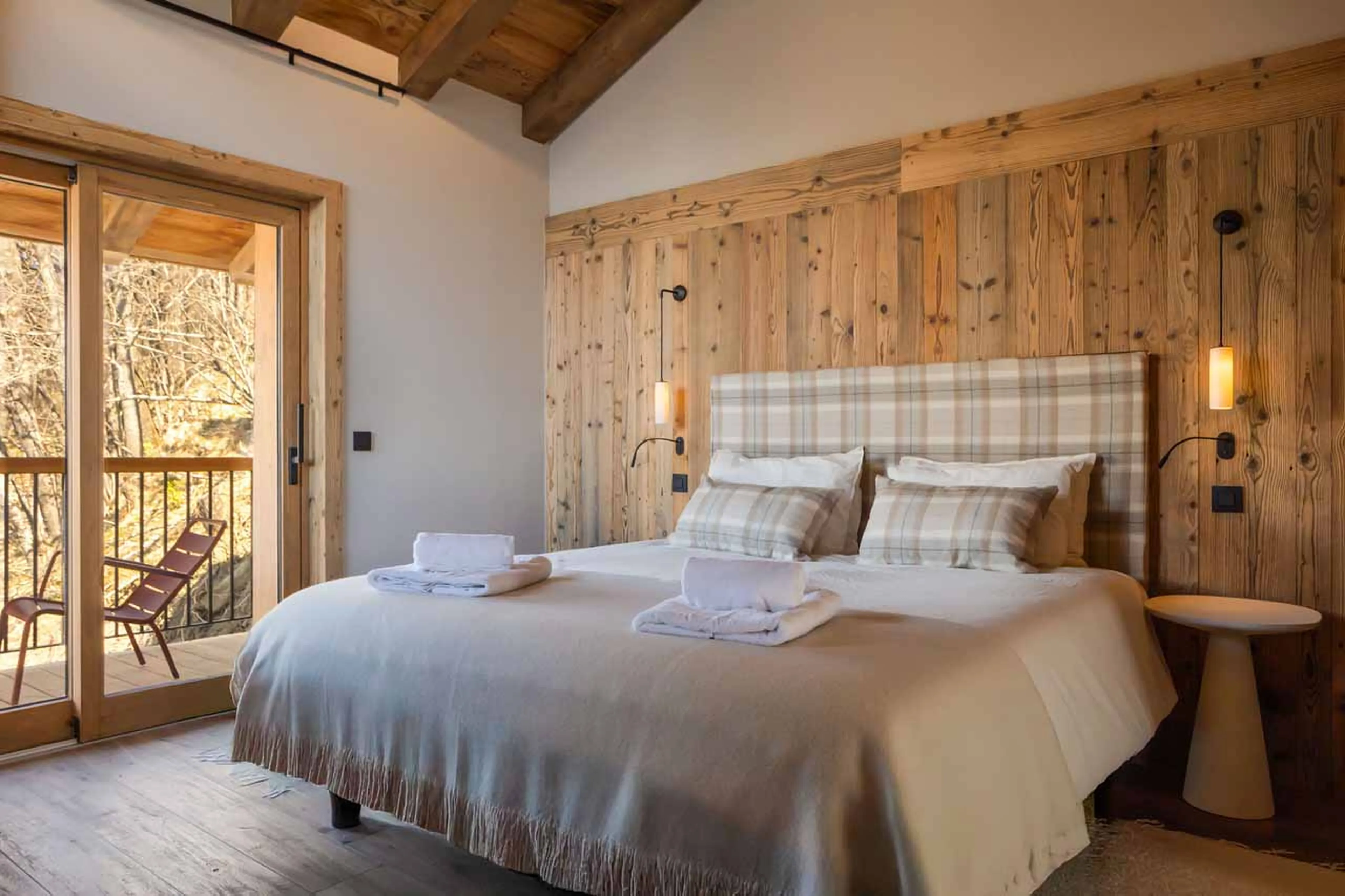 Bedroom 1 at Chalet Lenafaju in St Martin de Belleville