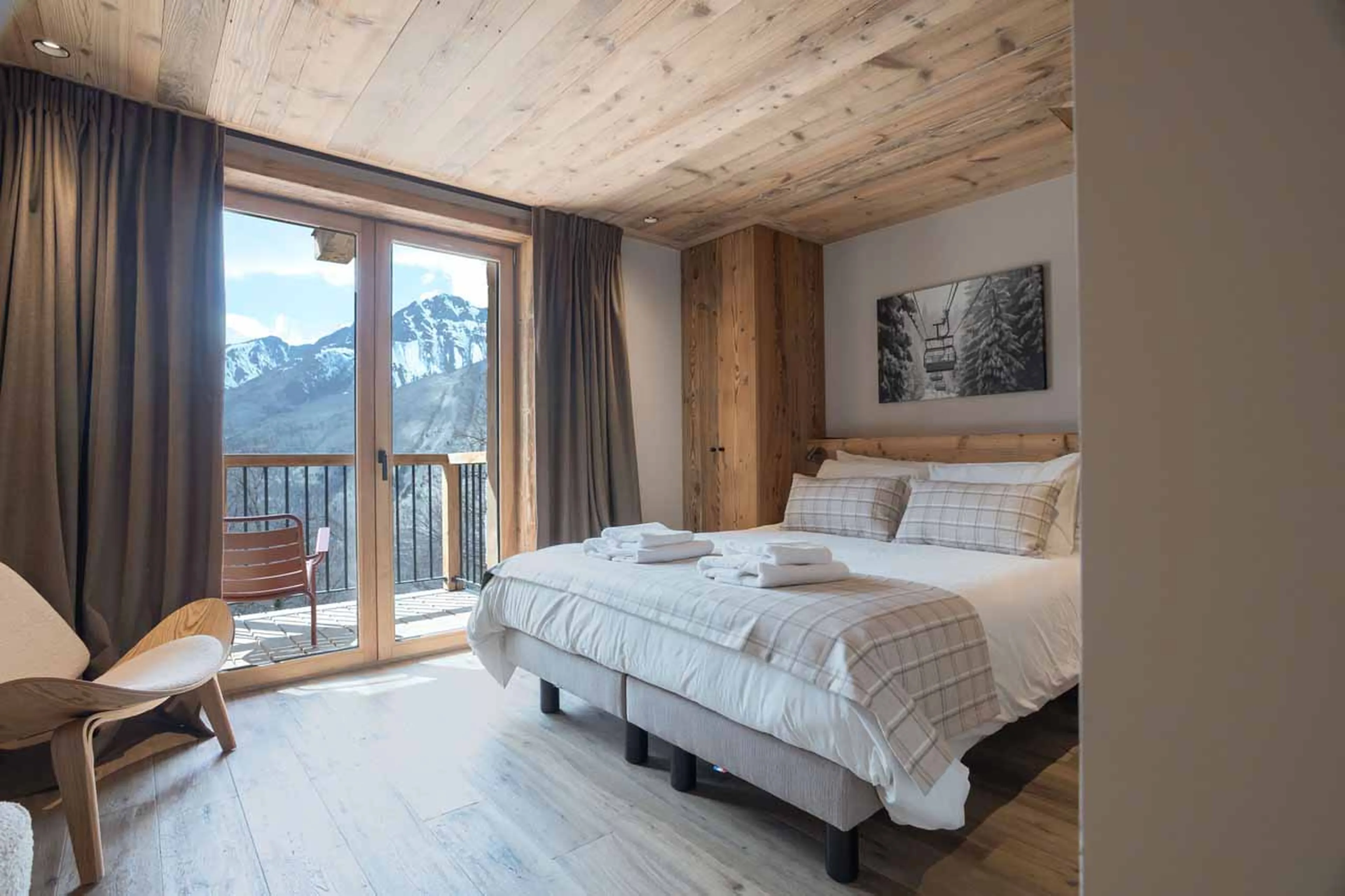 Bedroom 5 at Chalet Lenafaju in St Martin de Belleville