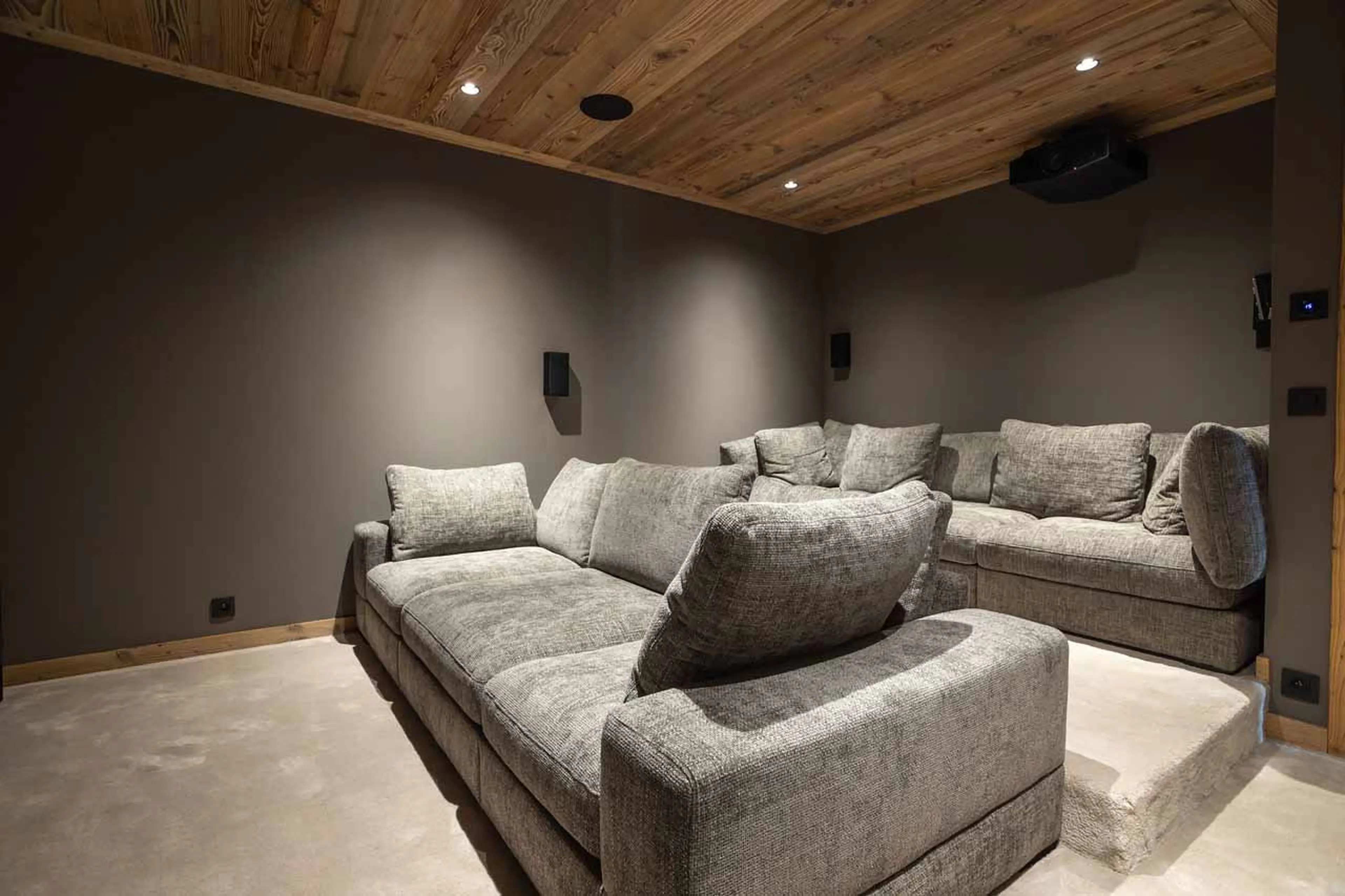 Cinema at Chalet Lenafaju in St Martin de Belleville