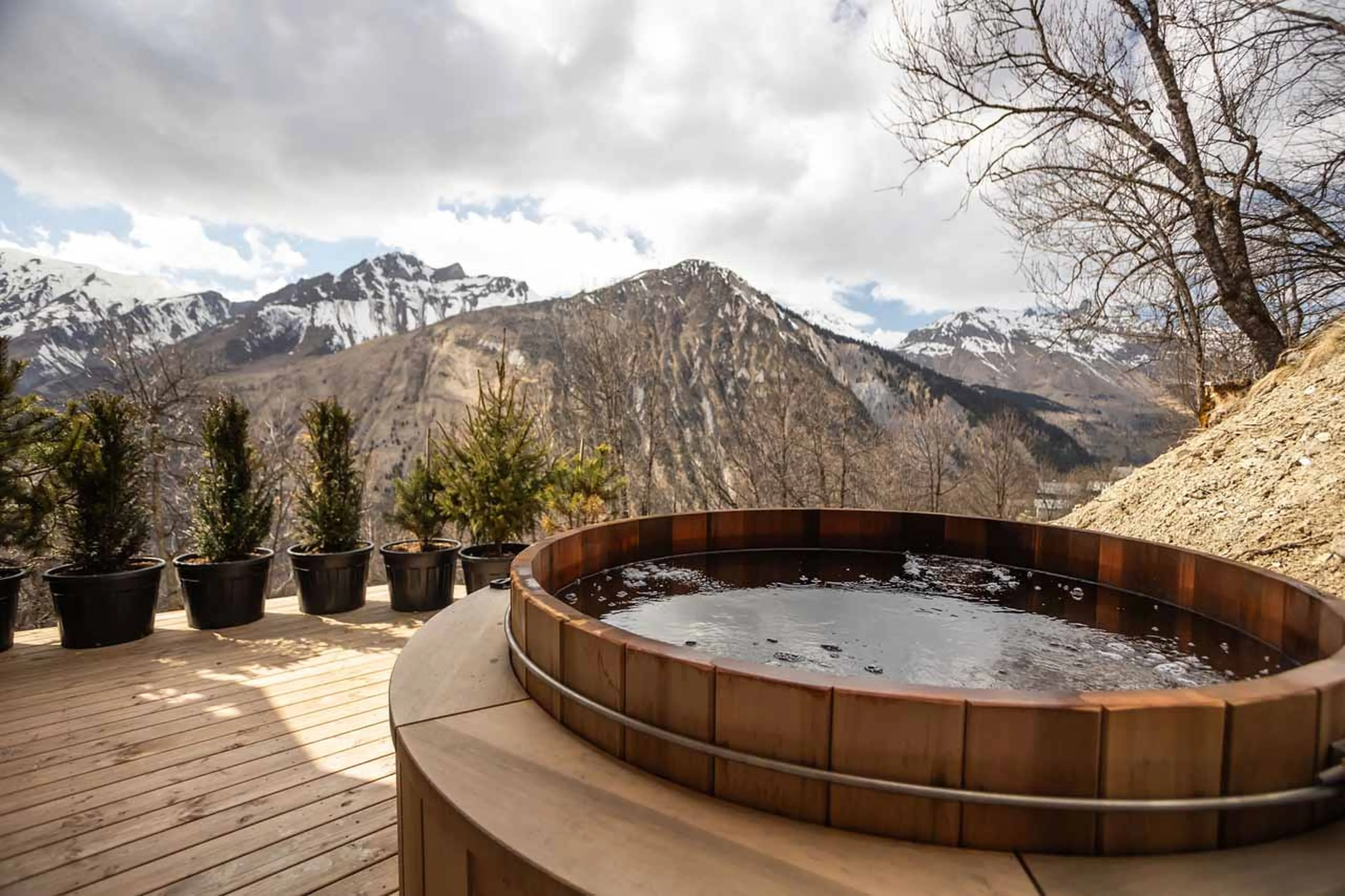 Hot tubs at Chalet Lenafaju in St Martin de Belleville
