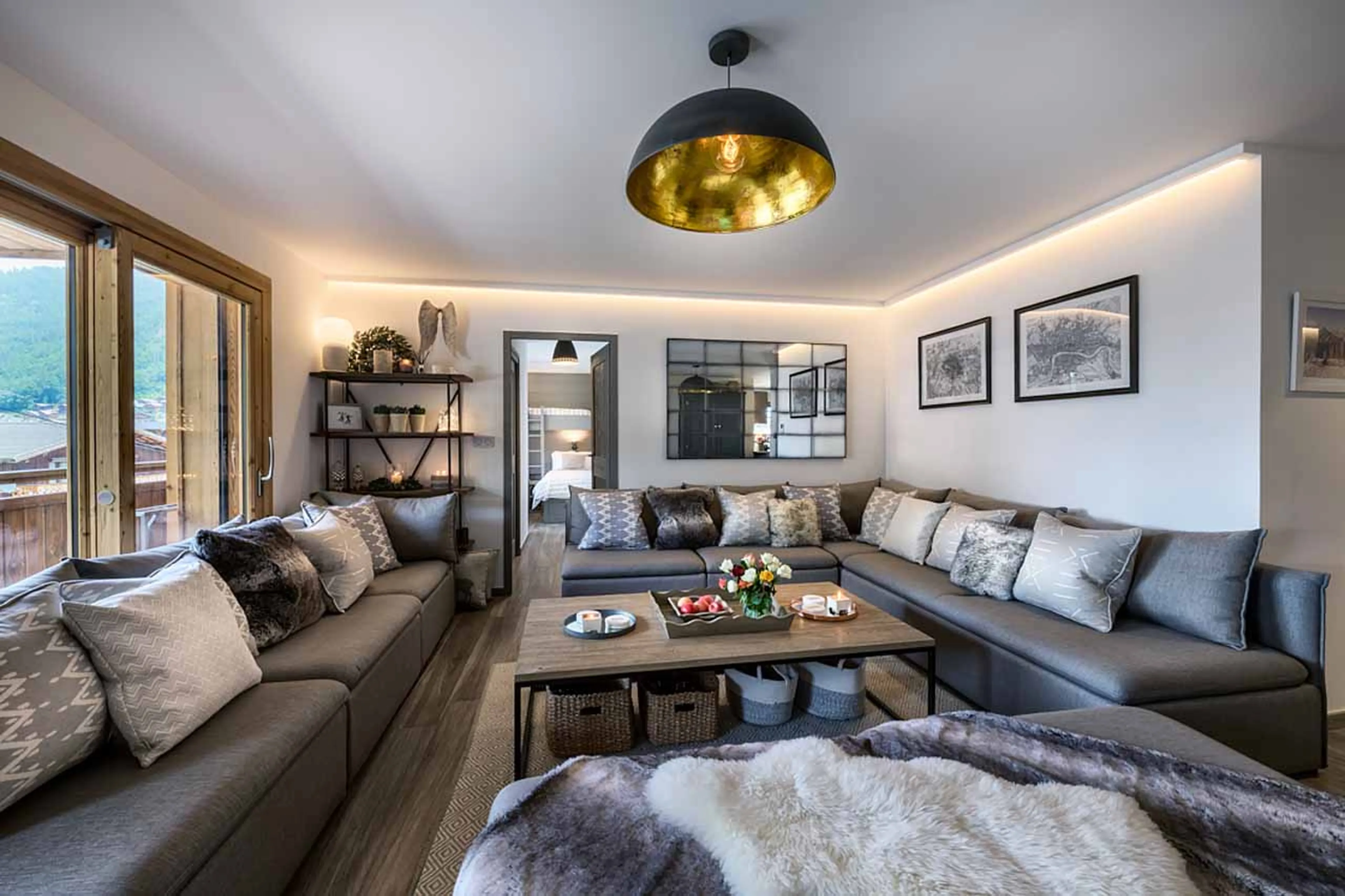 Living room of Apartment Les Abeilles in Morzine