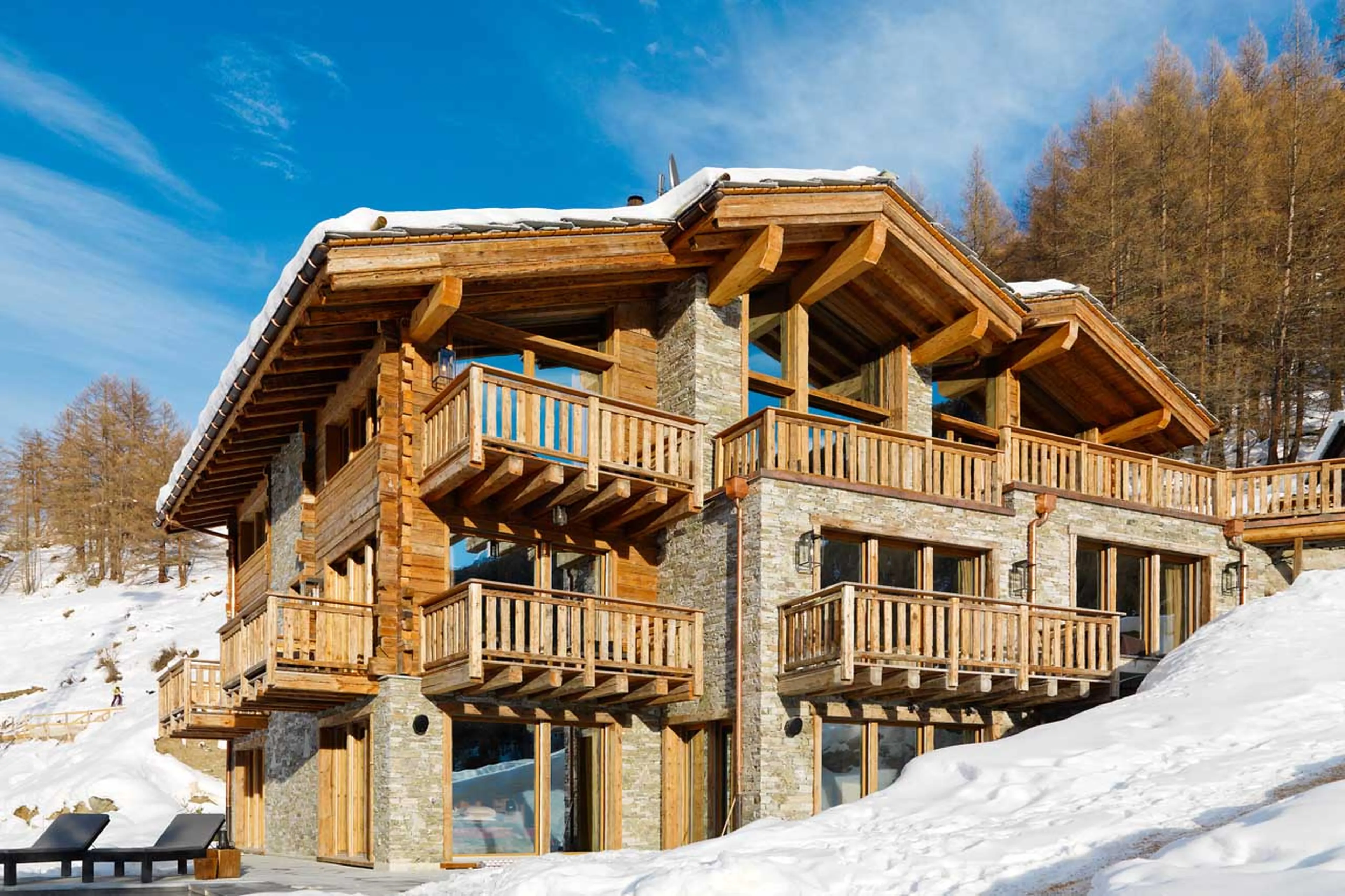 Exterior of Chalet Les Anges in Zermatt