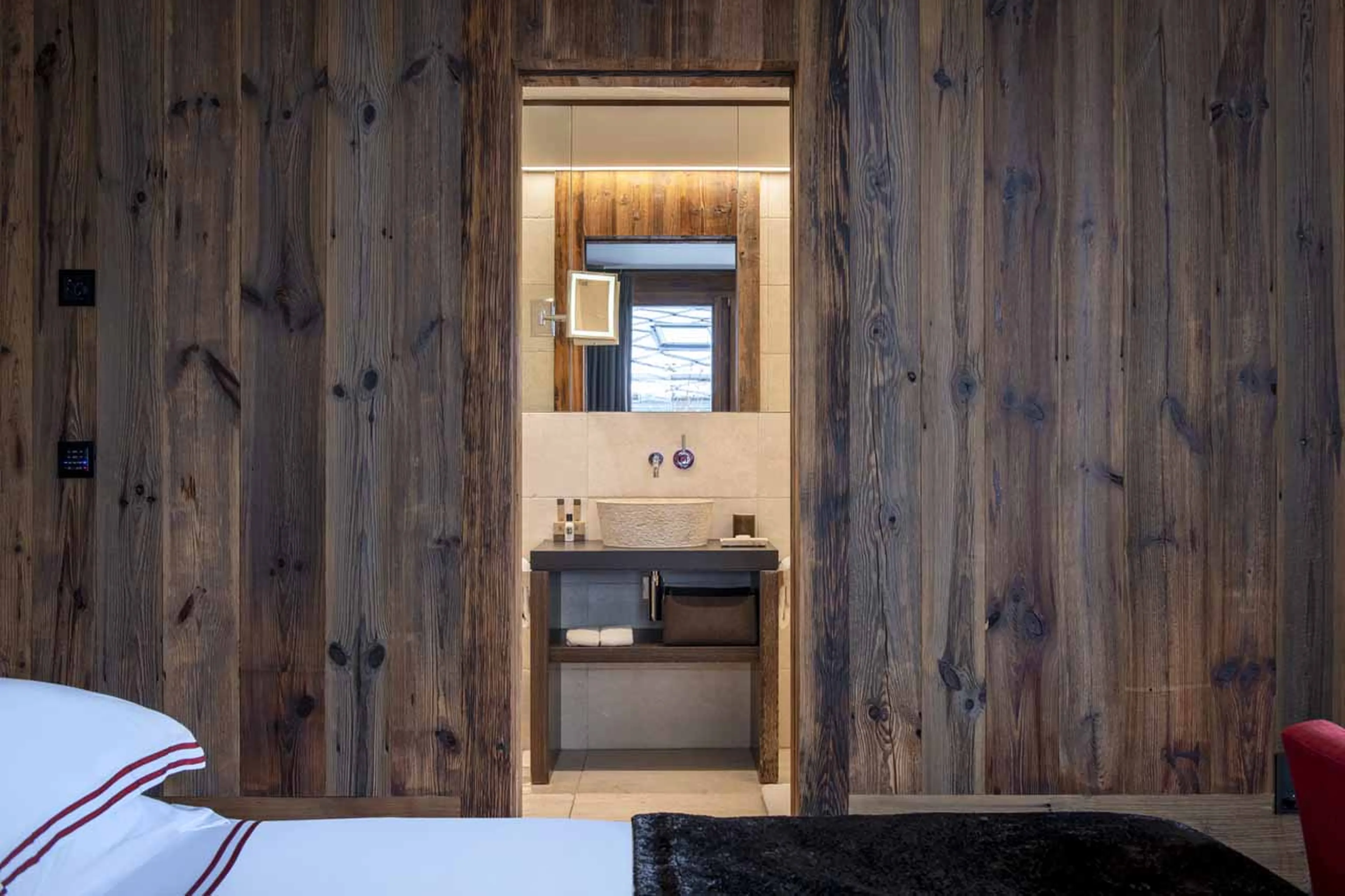 Bedroom five at Chalet Les Anges in Zermatt