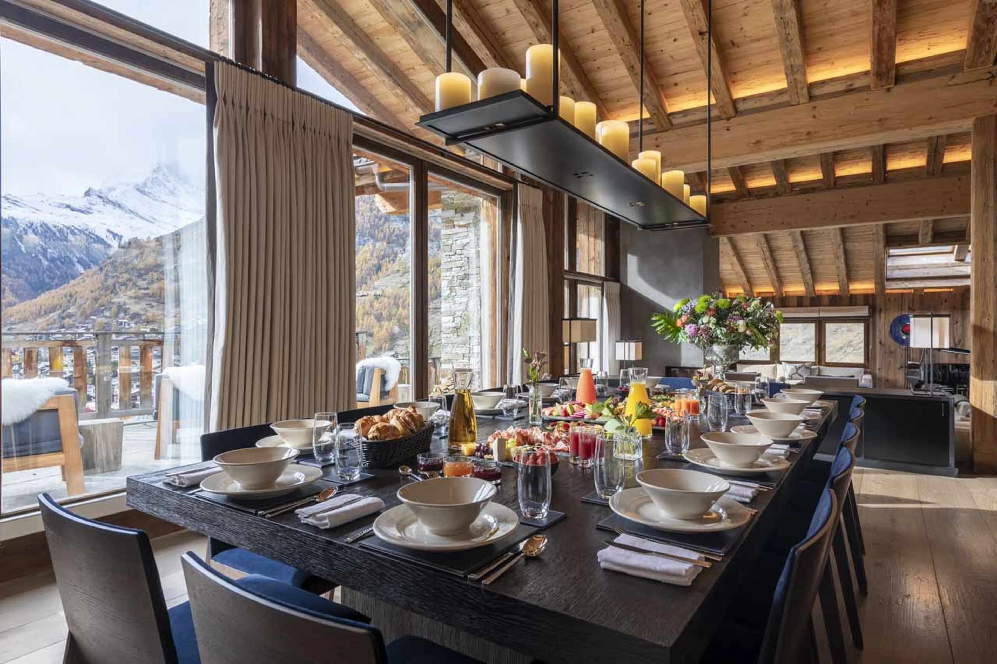 Breakfast at Chalet Les Anges in Zermatt