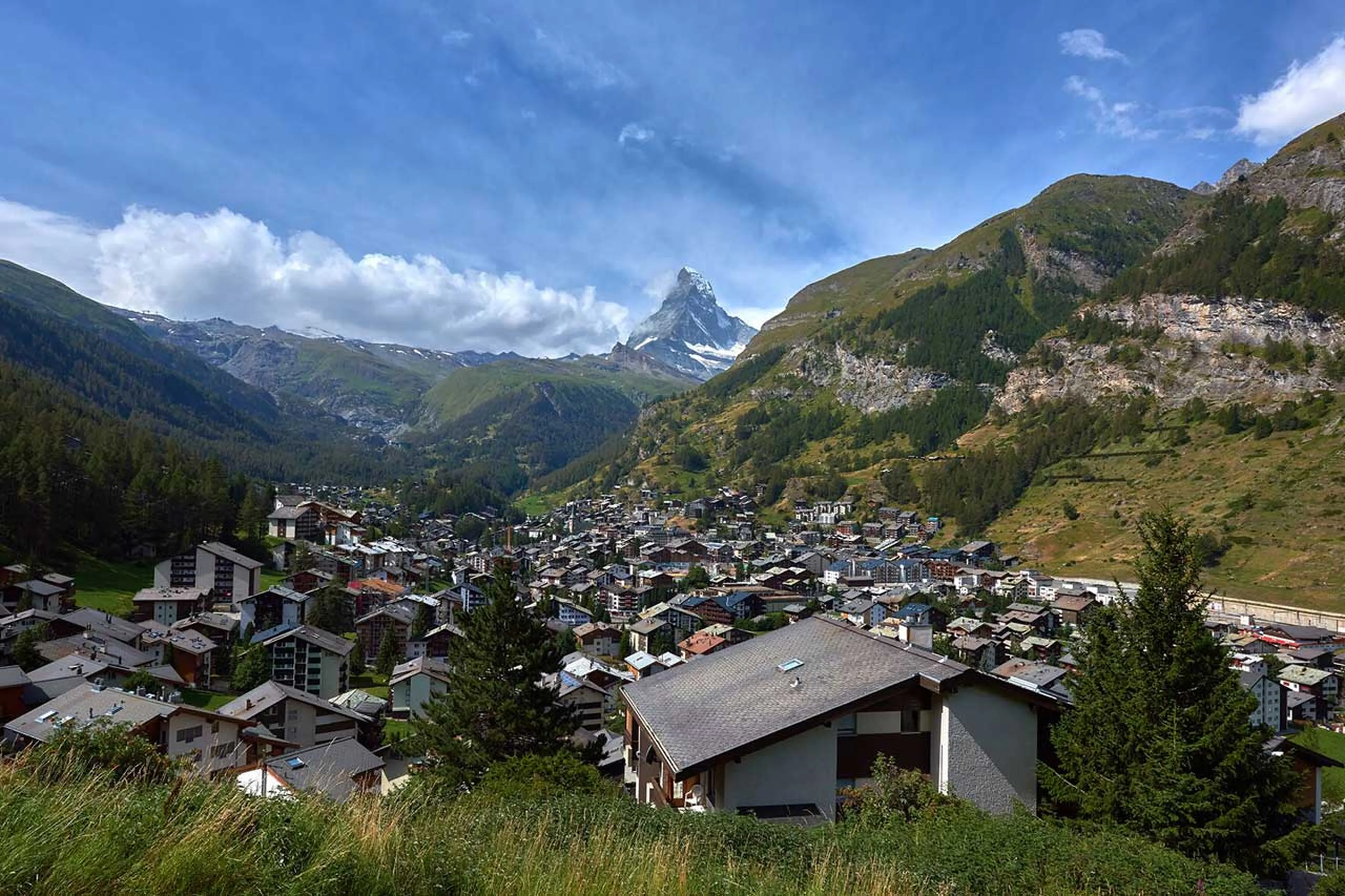 View from Chalet Les Anges in Zermatt