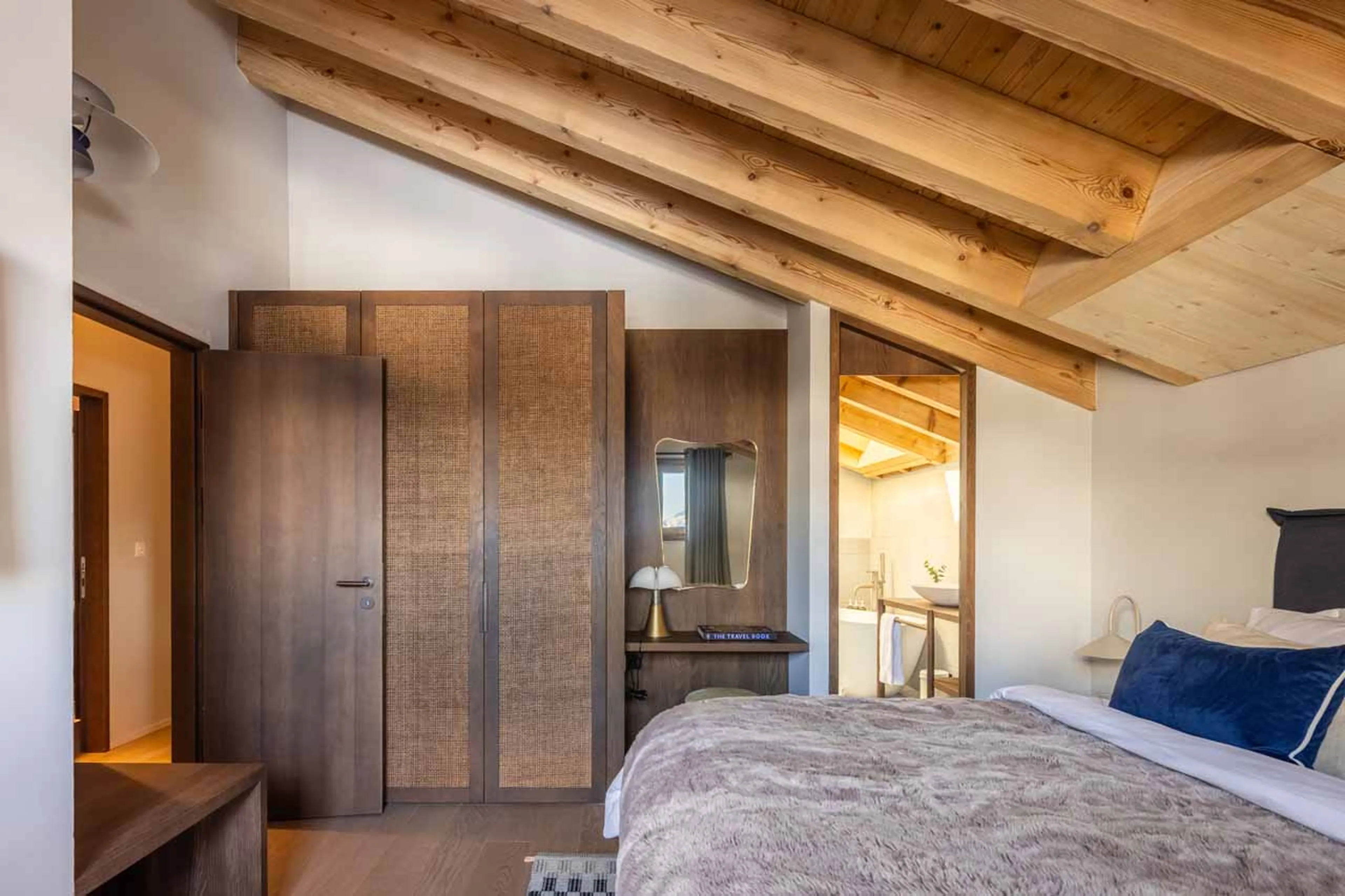 Master suite at Chalet Les Attelas in Verbier