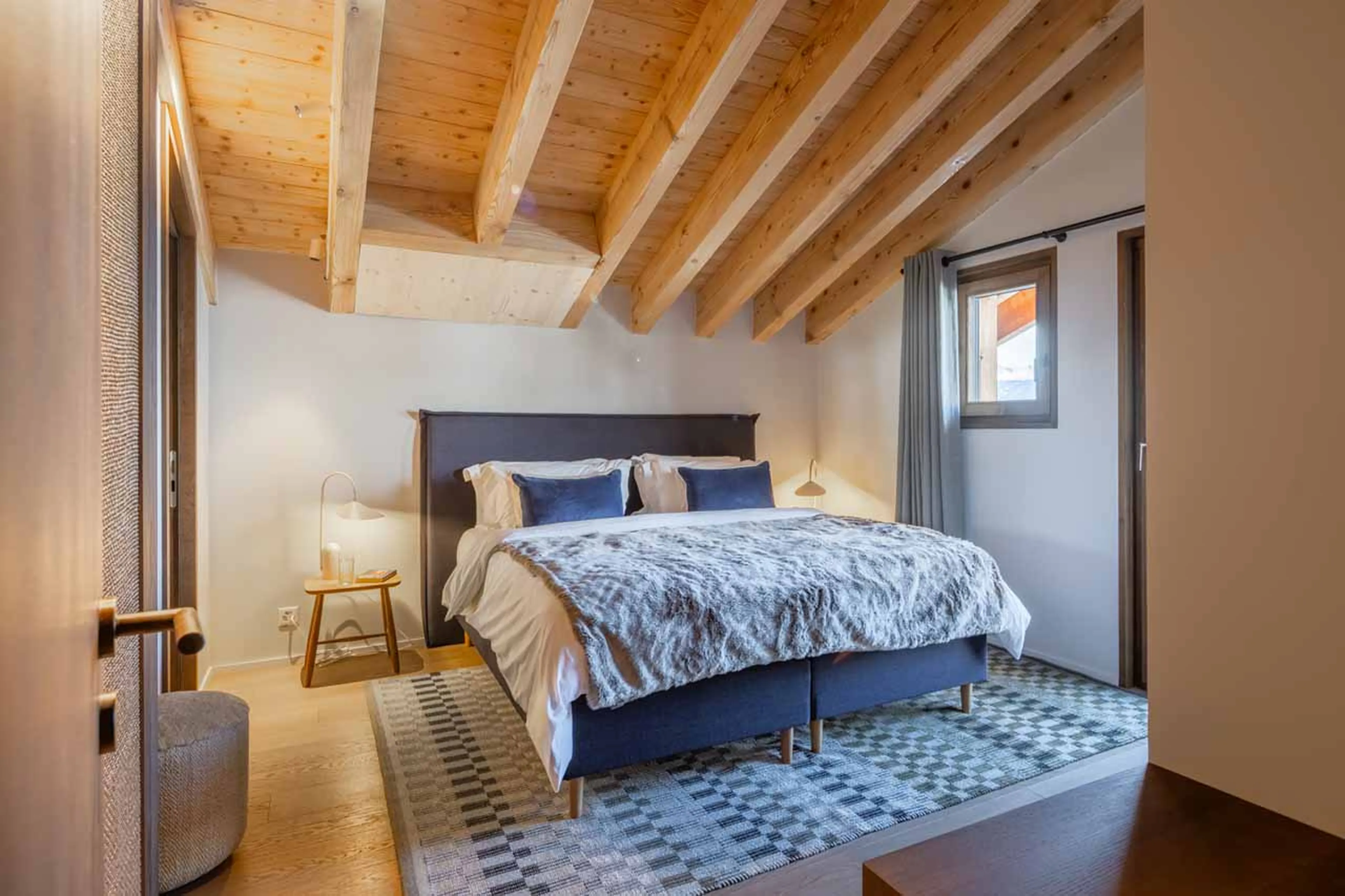 Bedroom one in Chalet Les Attelas in Verbier