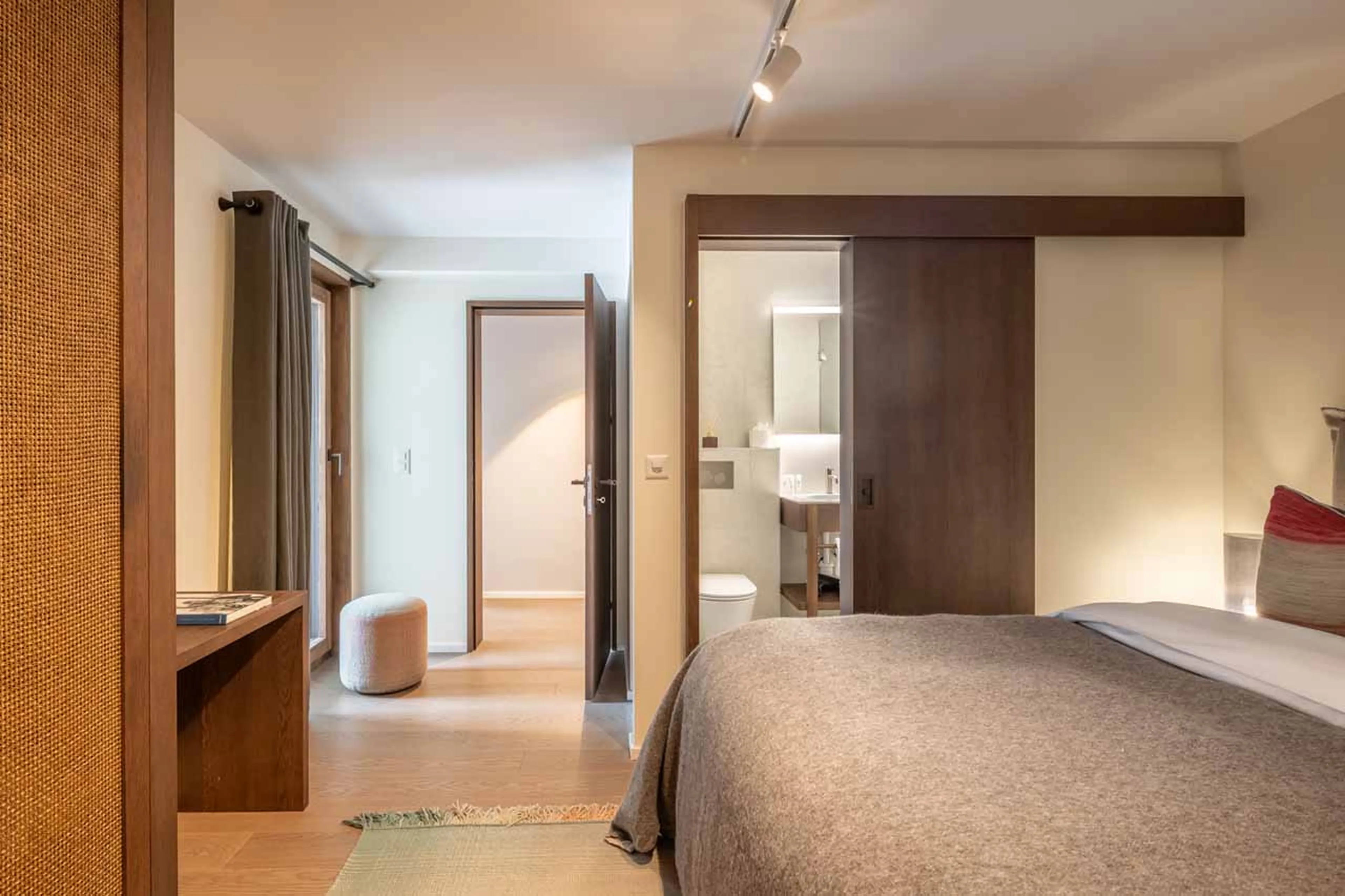 Bedroom five twin/double at Chalet Les Attelas in Verbier