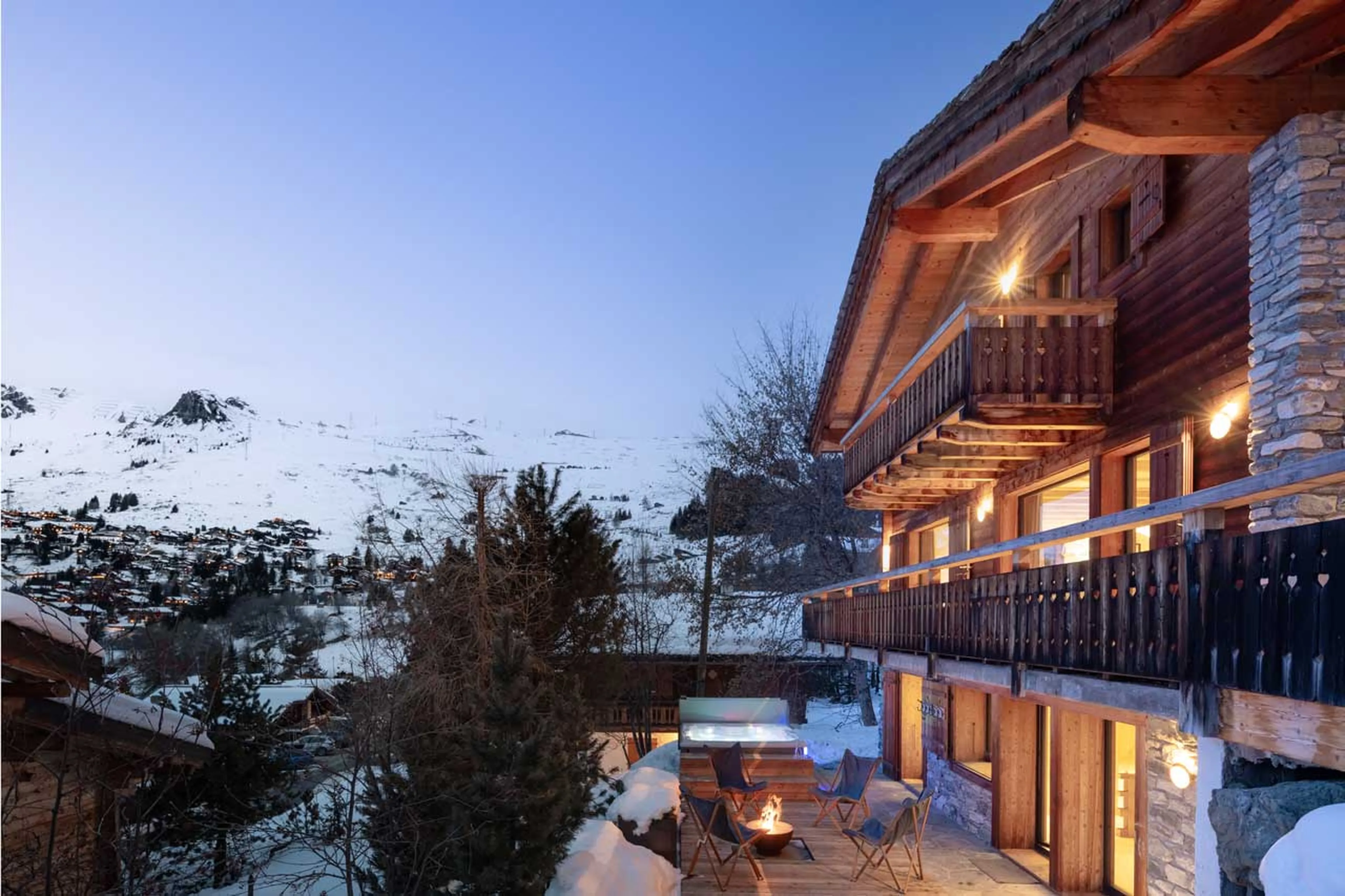 Terrace of Chalet Les Attelas in Verbier