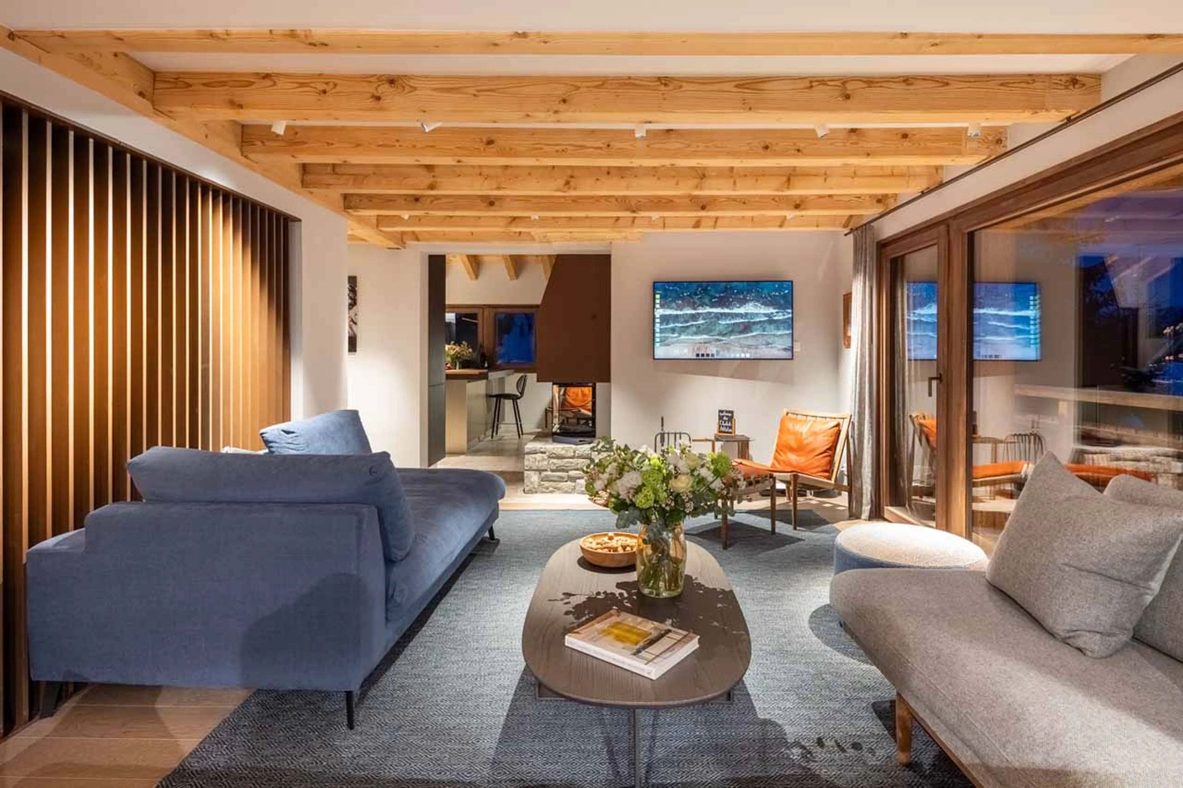 Living room in Chalet Les Attelas in Verbier