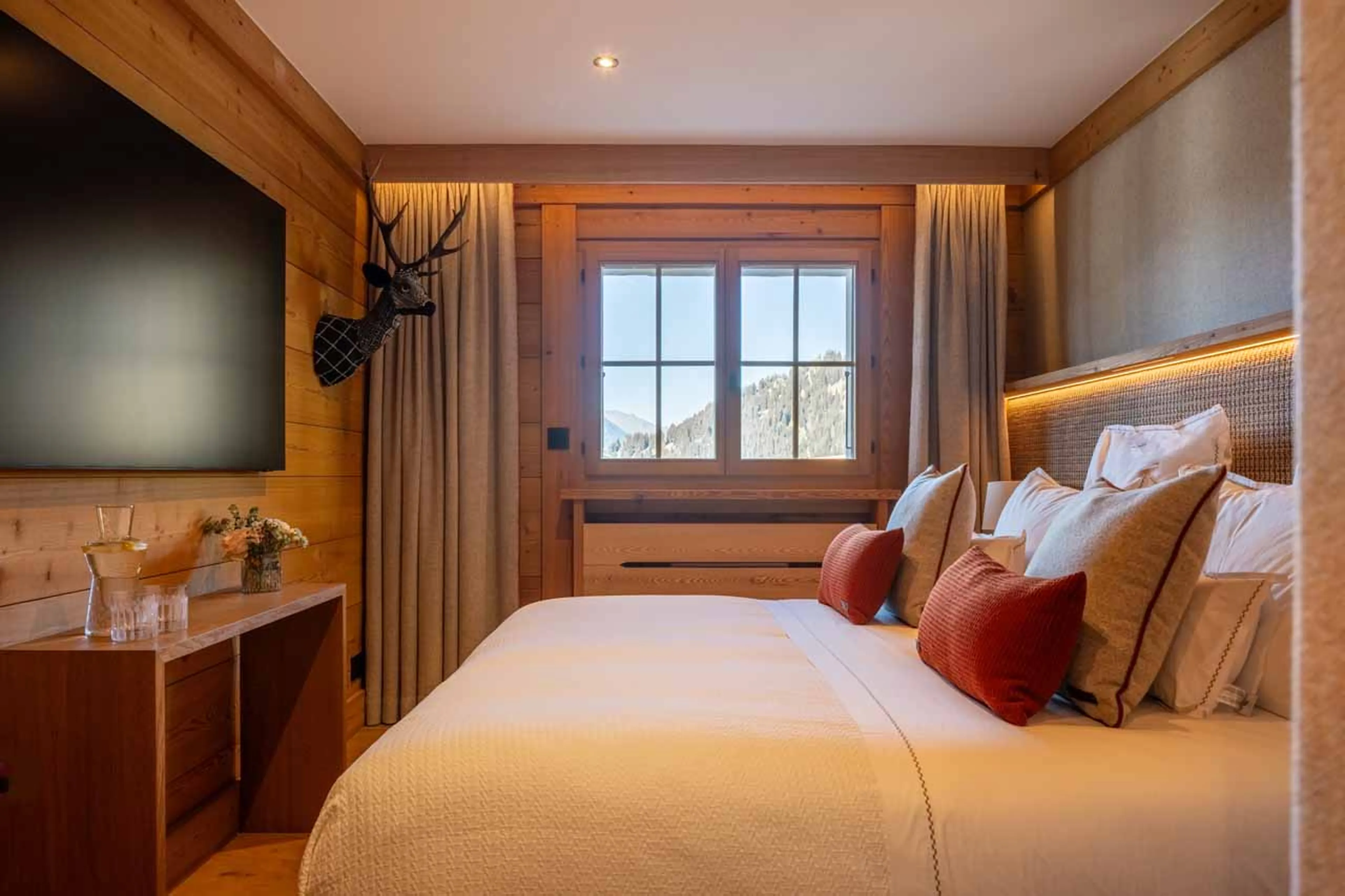 Bedroom 3 at Chalet Les Etoiles d'Amon in Verbier