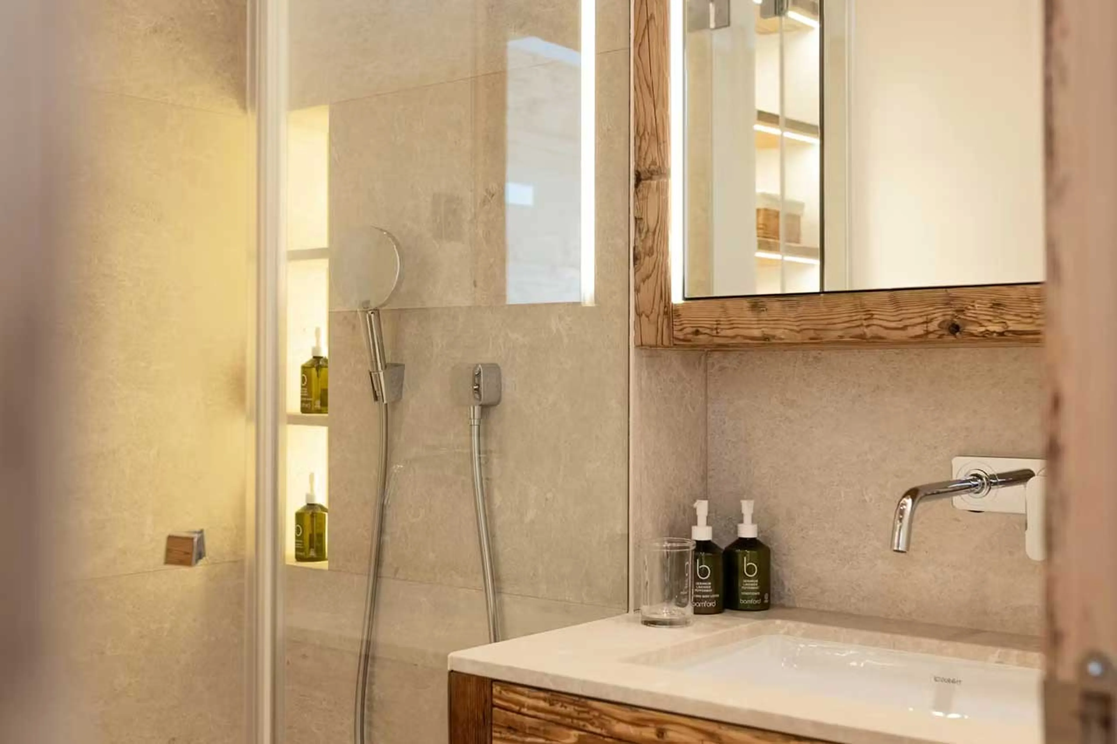 Bathroom two at Chalet Les Etrennes in Verbier