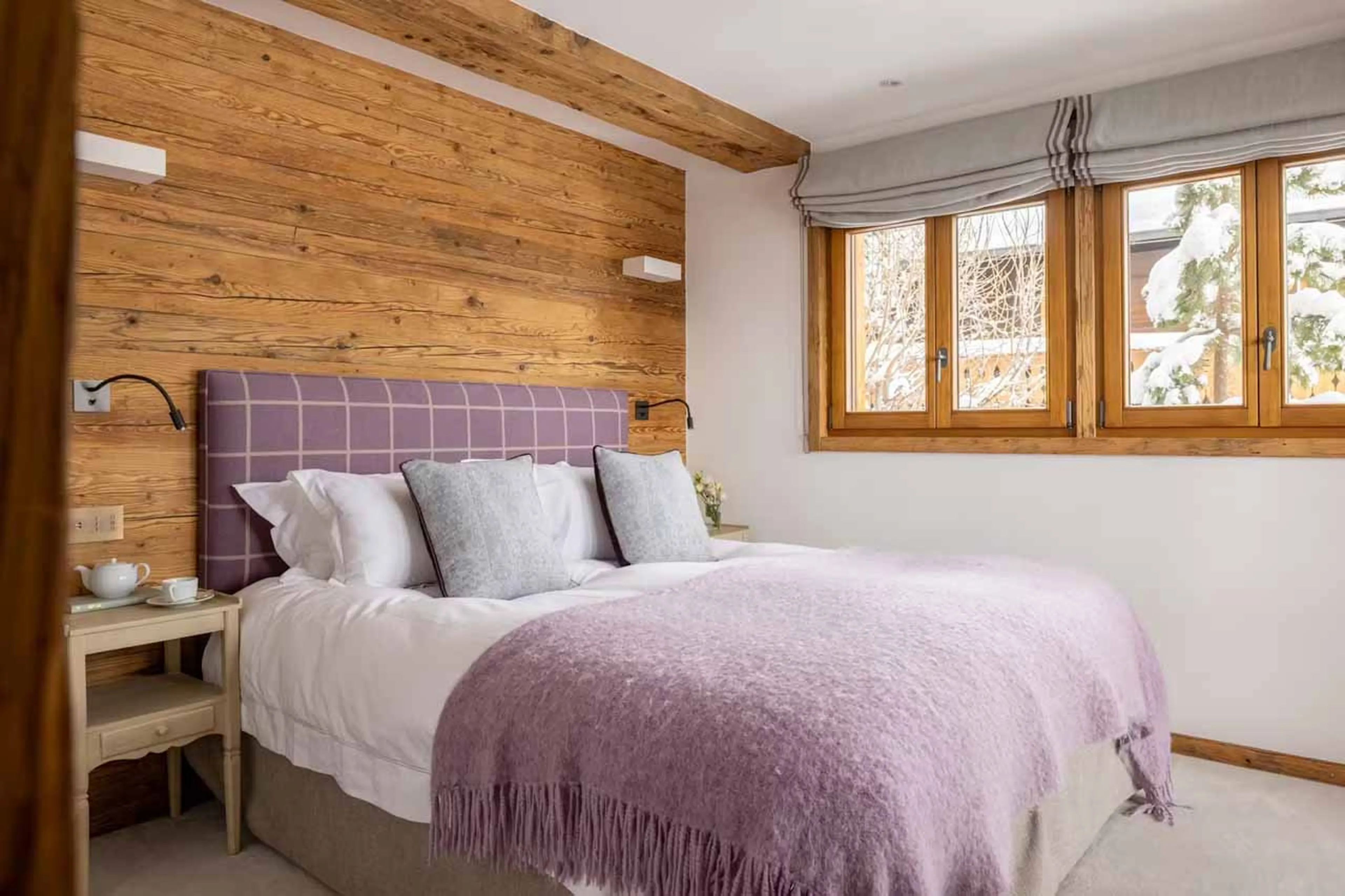 Bedroom three at Chalet Les Etrennes in Verbier