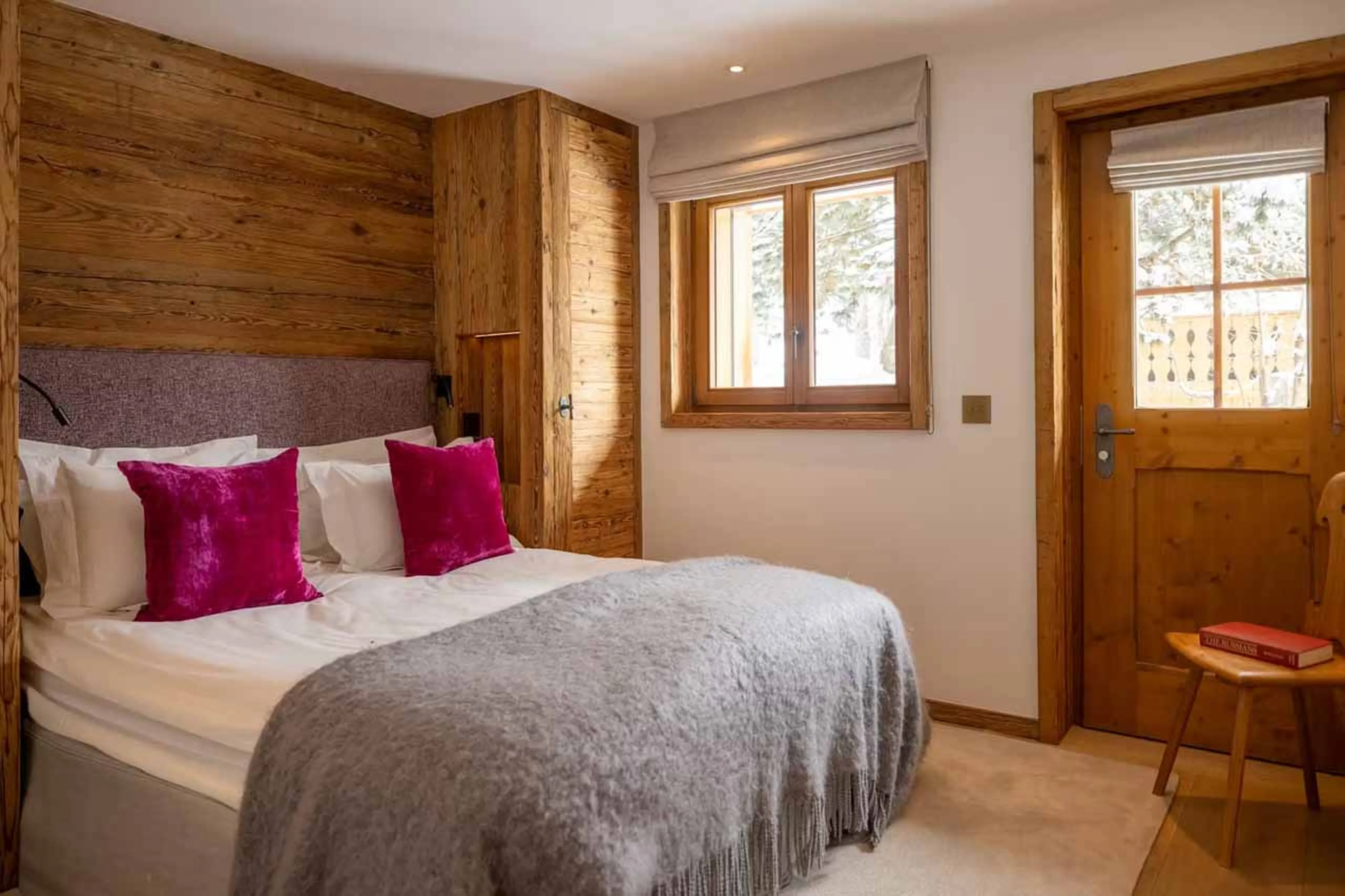 Bedroom four at Chalet Les Etrennes in Verbier