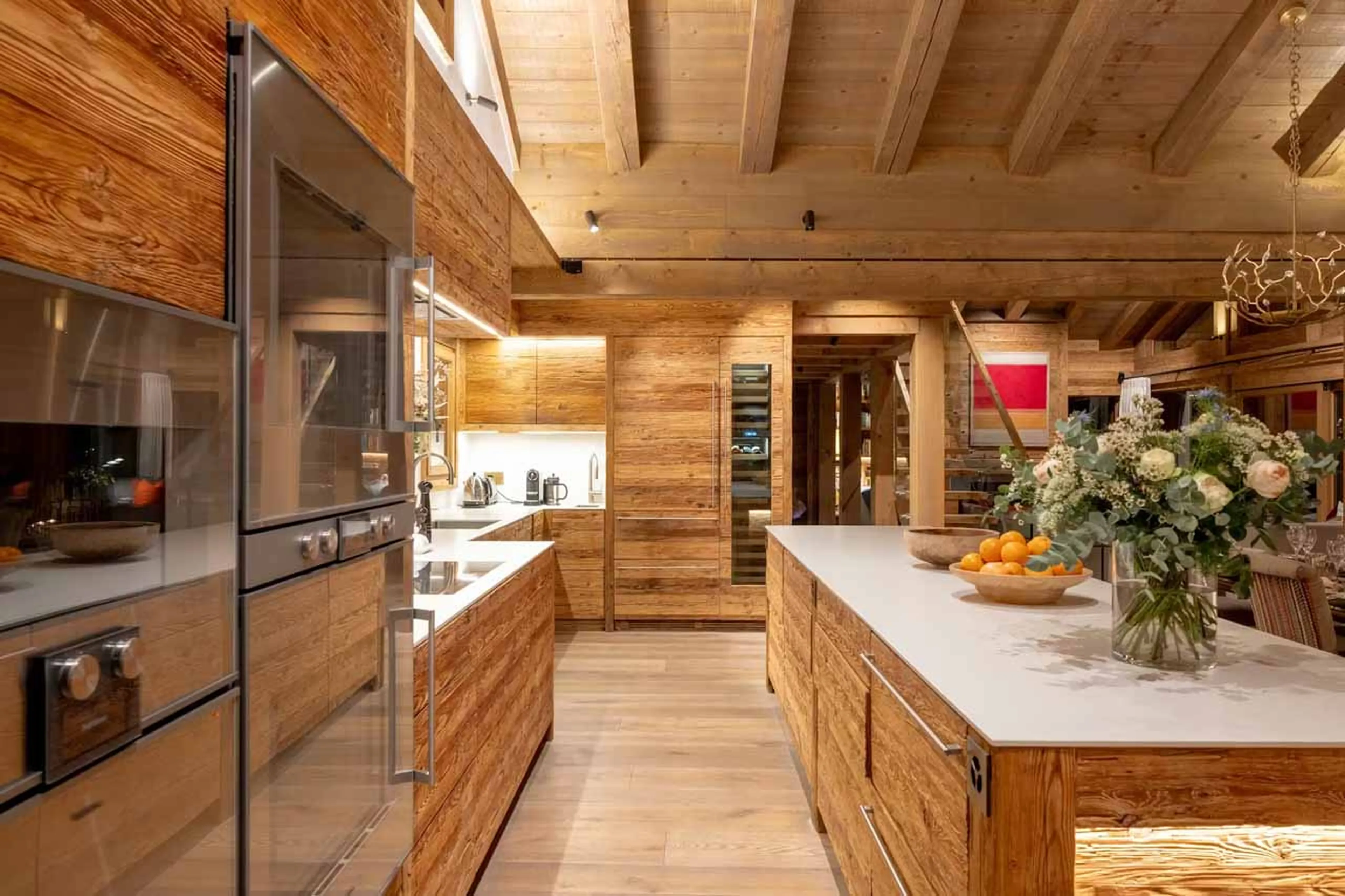 Kitchen at Chalet Les Etrennes in Verbier