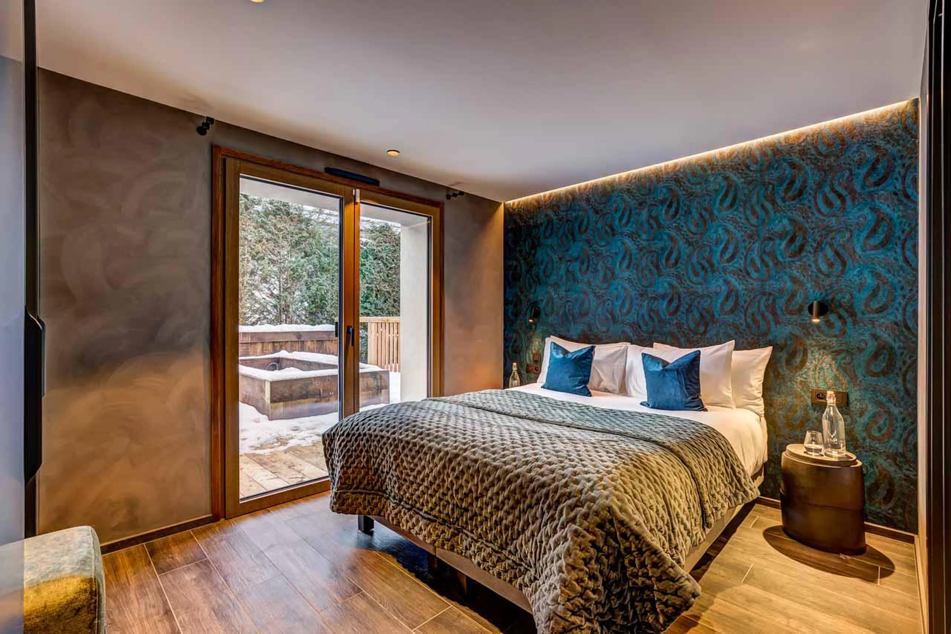 Bedroom four at Chalet Les Melezes in Chamonix