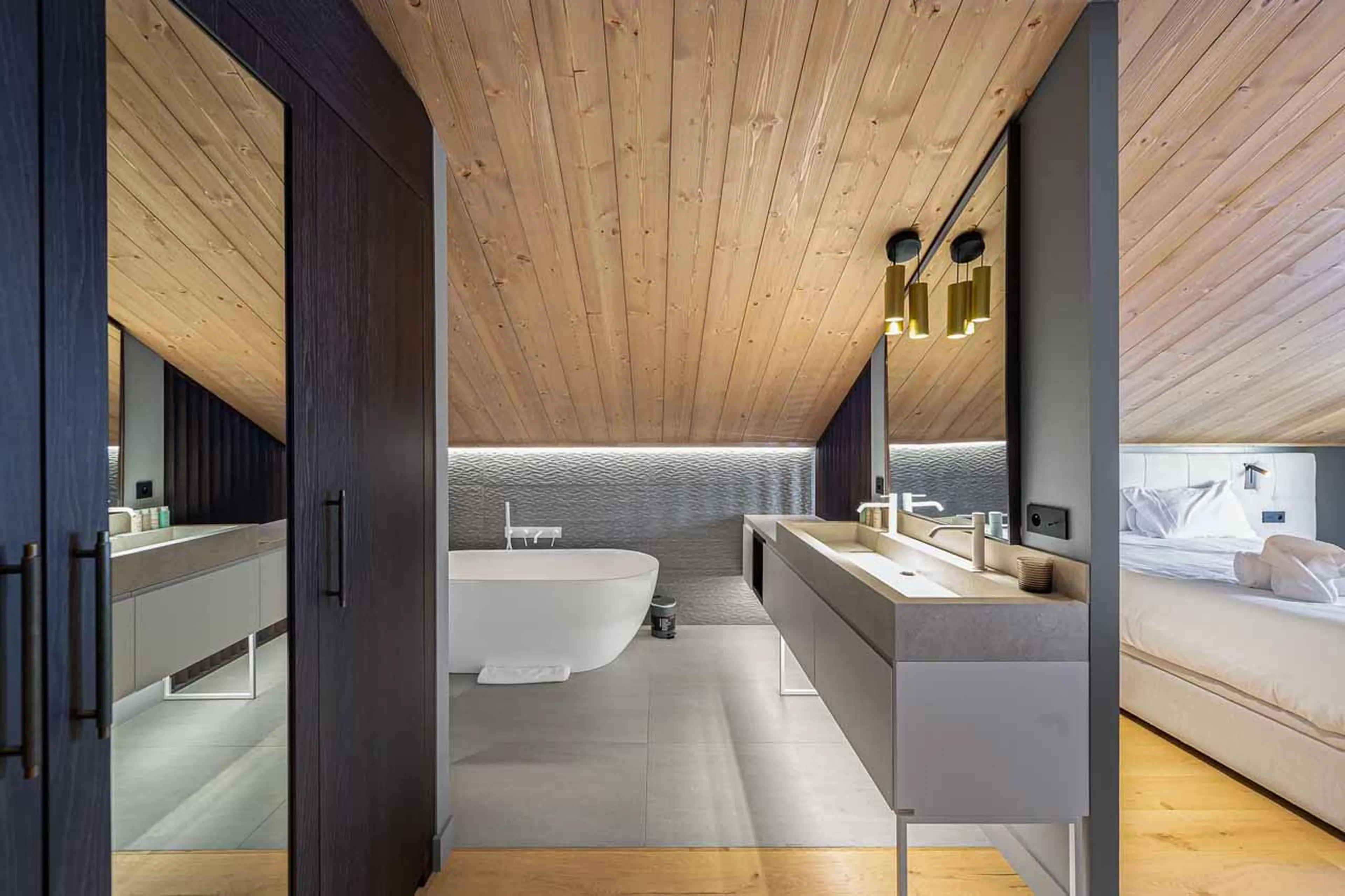 Bathroom one at Chalet Les Morilles in Meribel