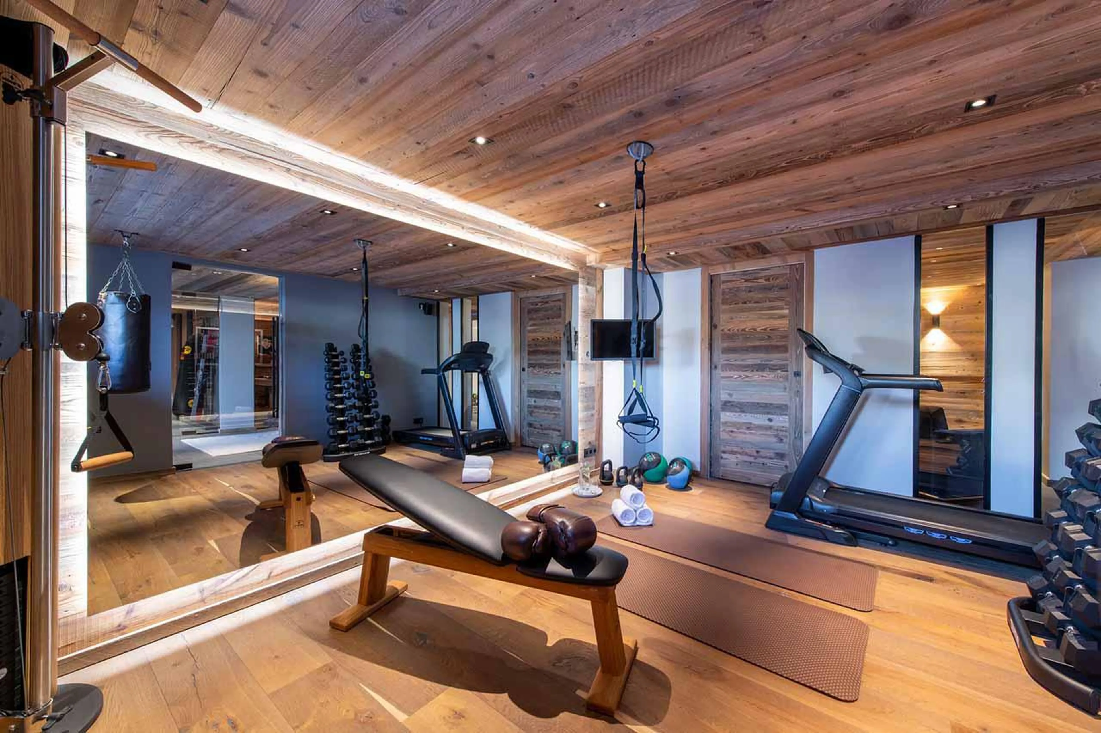 Gym at Chalet les Sapins in Les Gets
