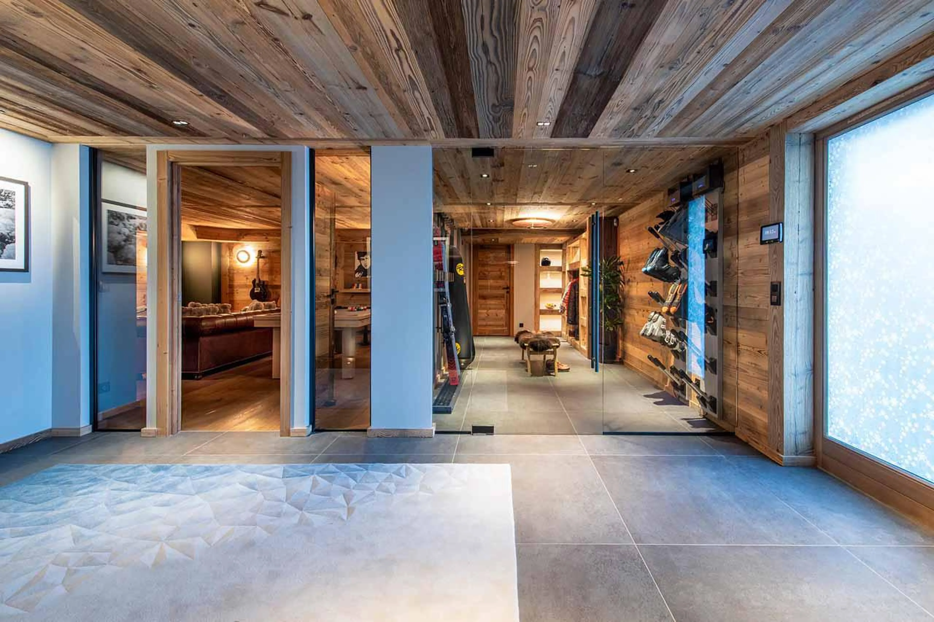 Ski room at Chalet les Sapins in Les Gets