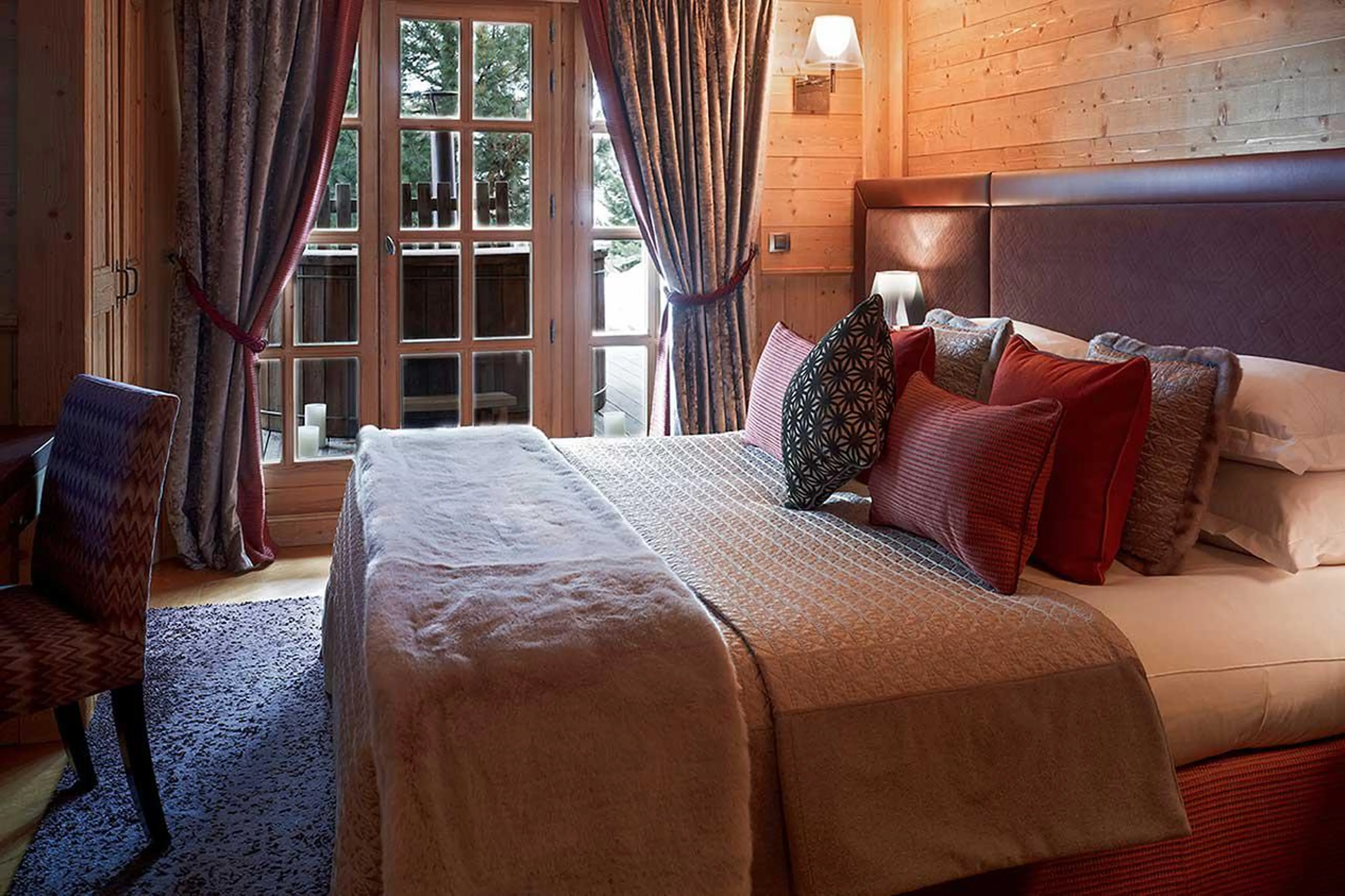 Bedroom two at Chalet Les Sorbiers in Courchevel 1850