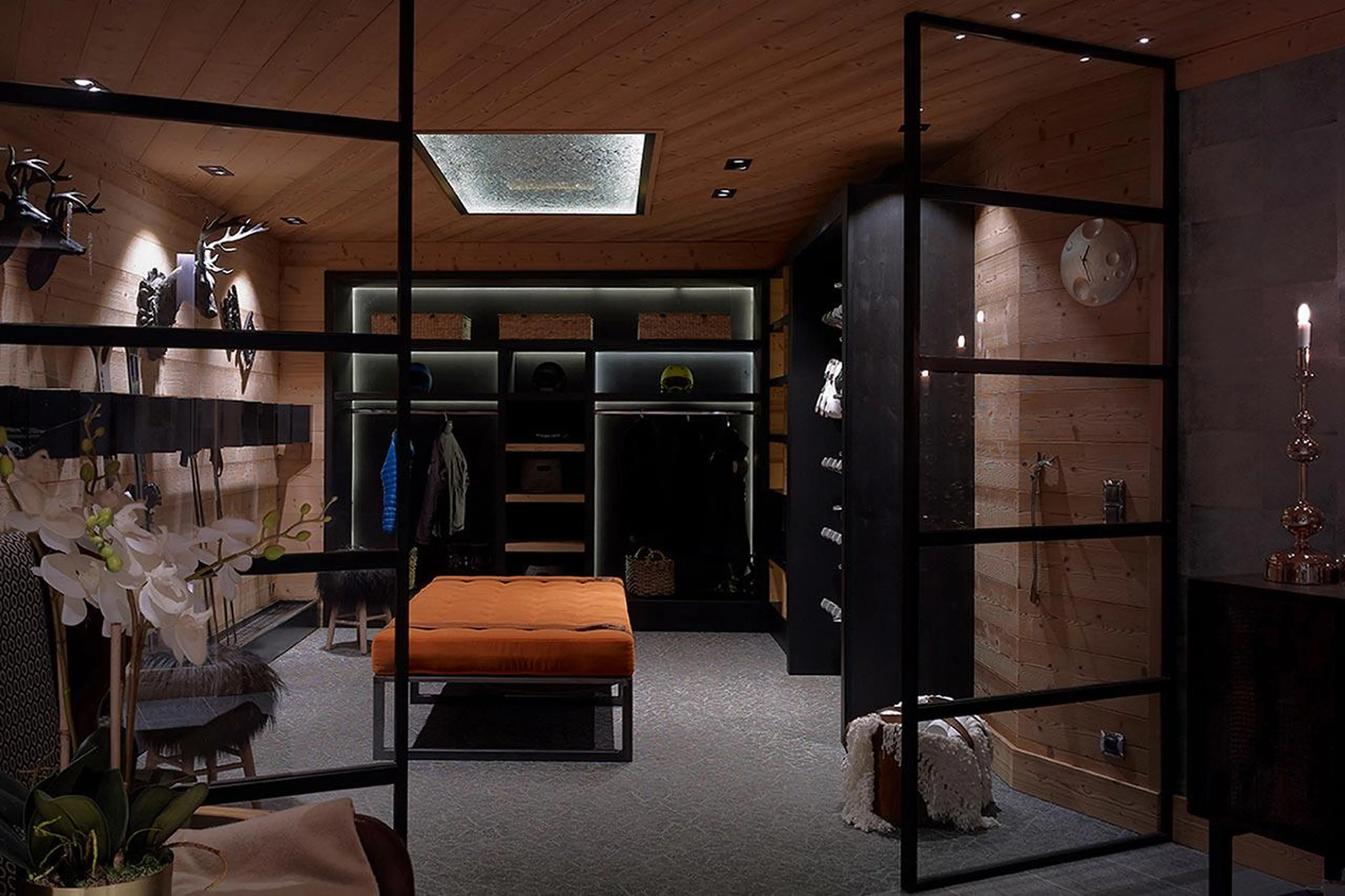 Ski room at Chalet Les Sorbiers in Courchevel 1850