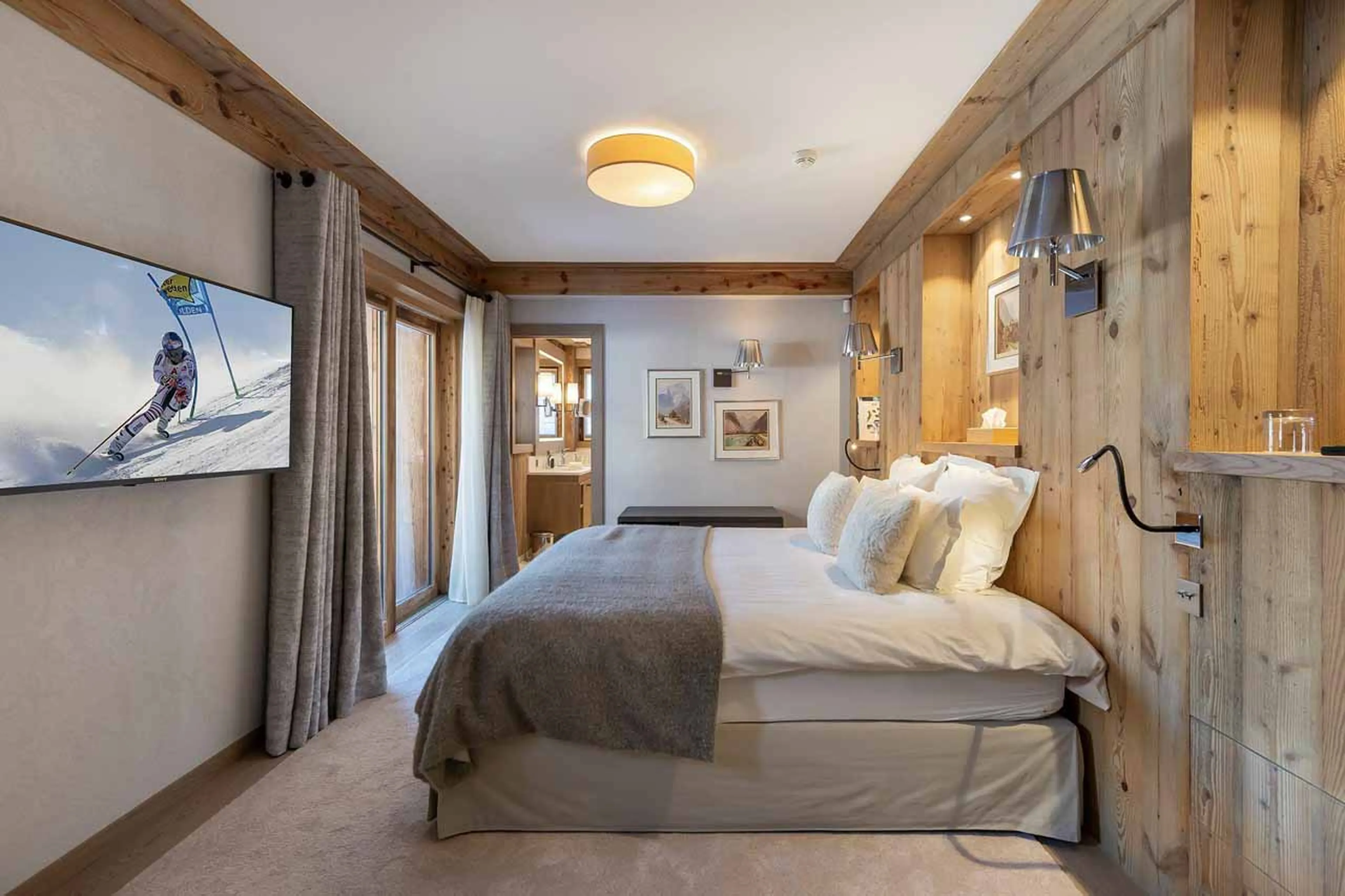 Bedroom two at Chalet Les Sorbiers in Meribel