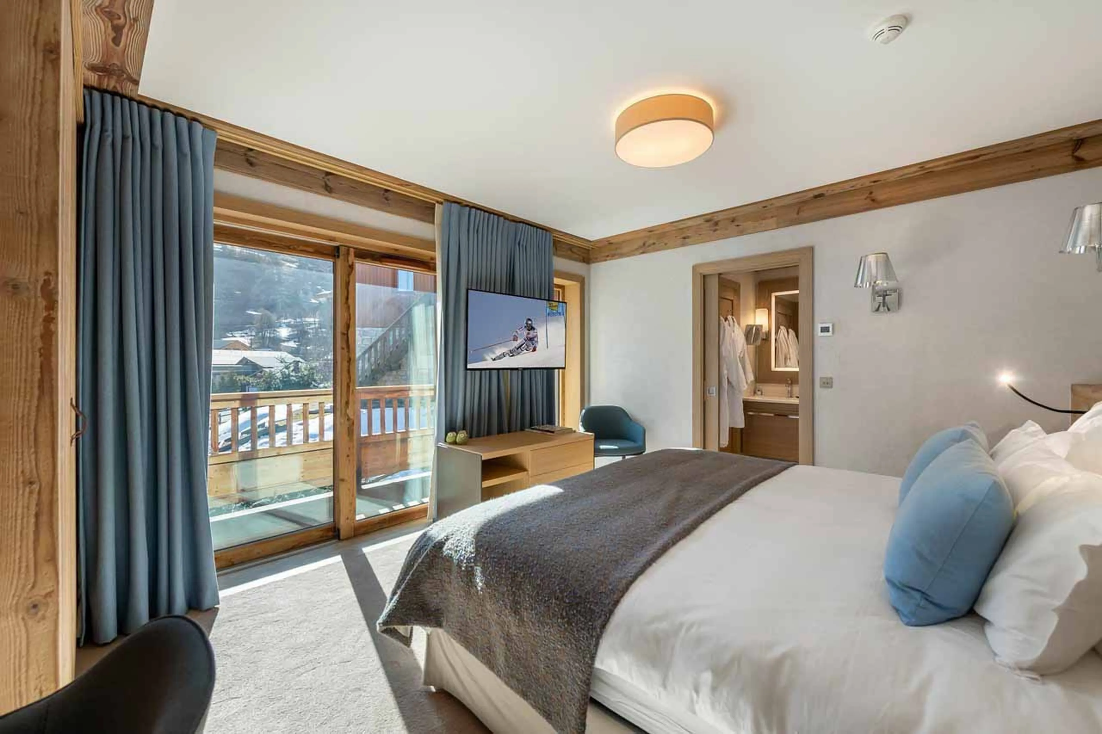 Bedroom three at Chalet Les Sorbiers in Meribel