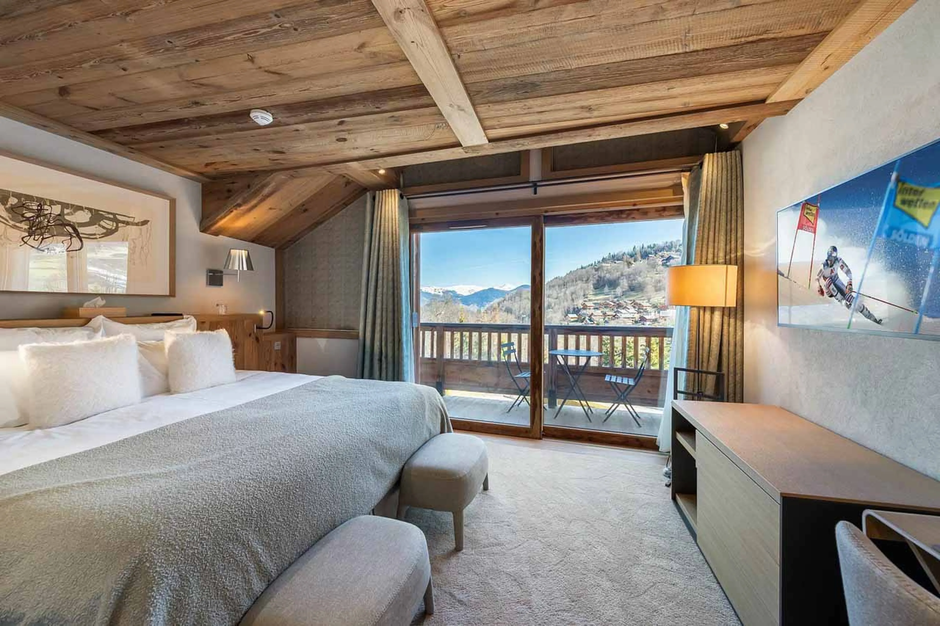 Bedroom four at Chalet Les Sorbiers in Meribel