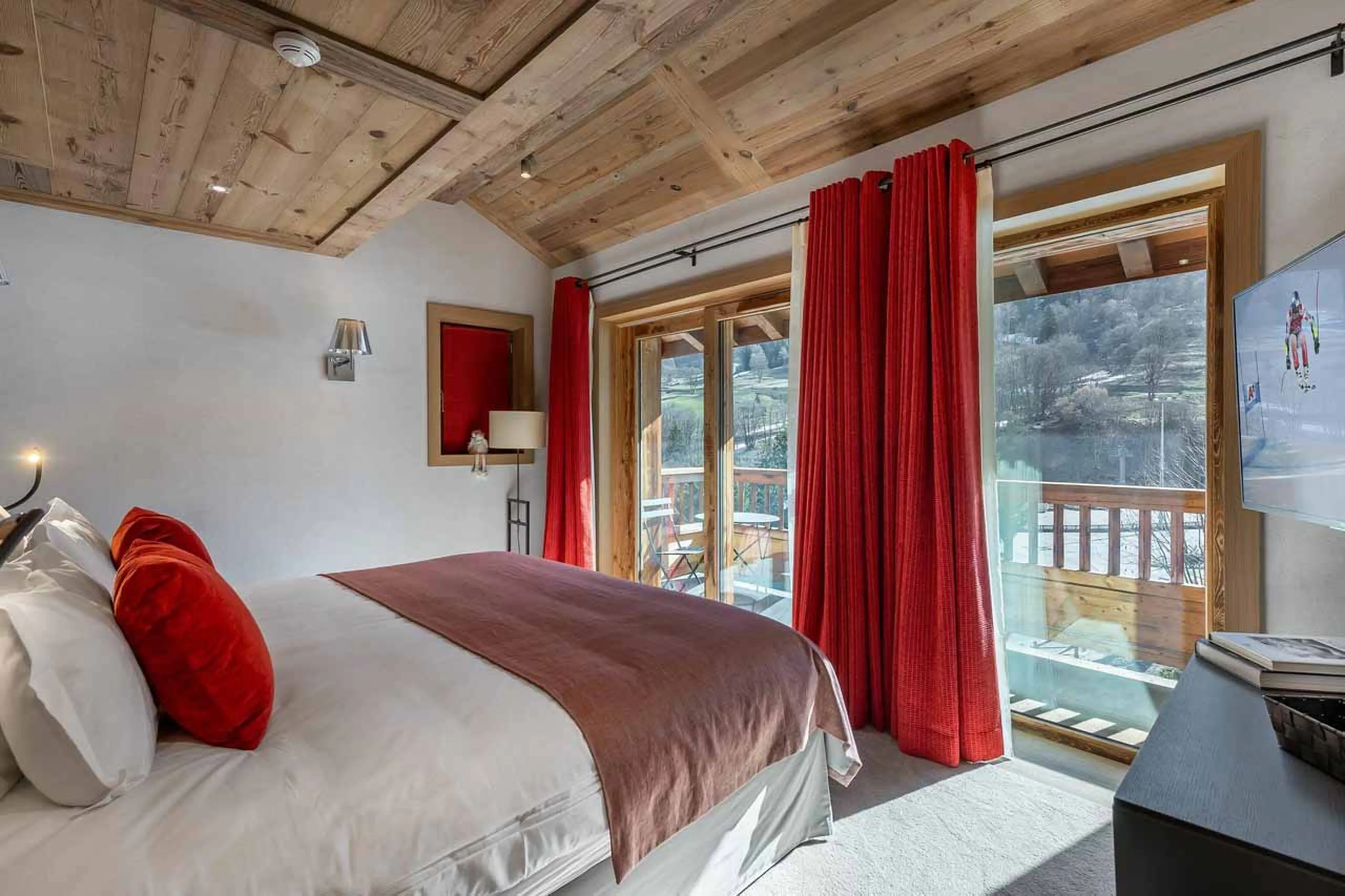 Bedroom five at Chalet Les Sorbiers in Meribel