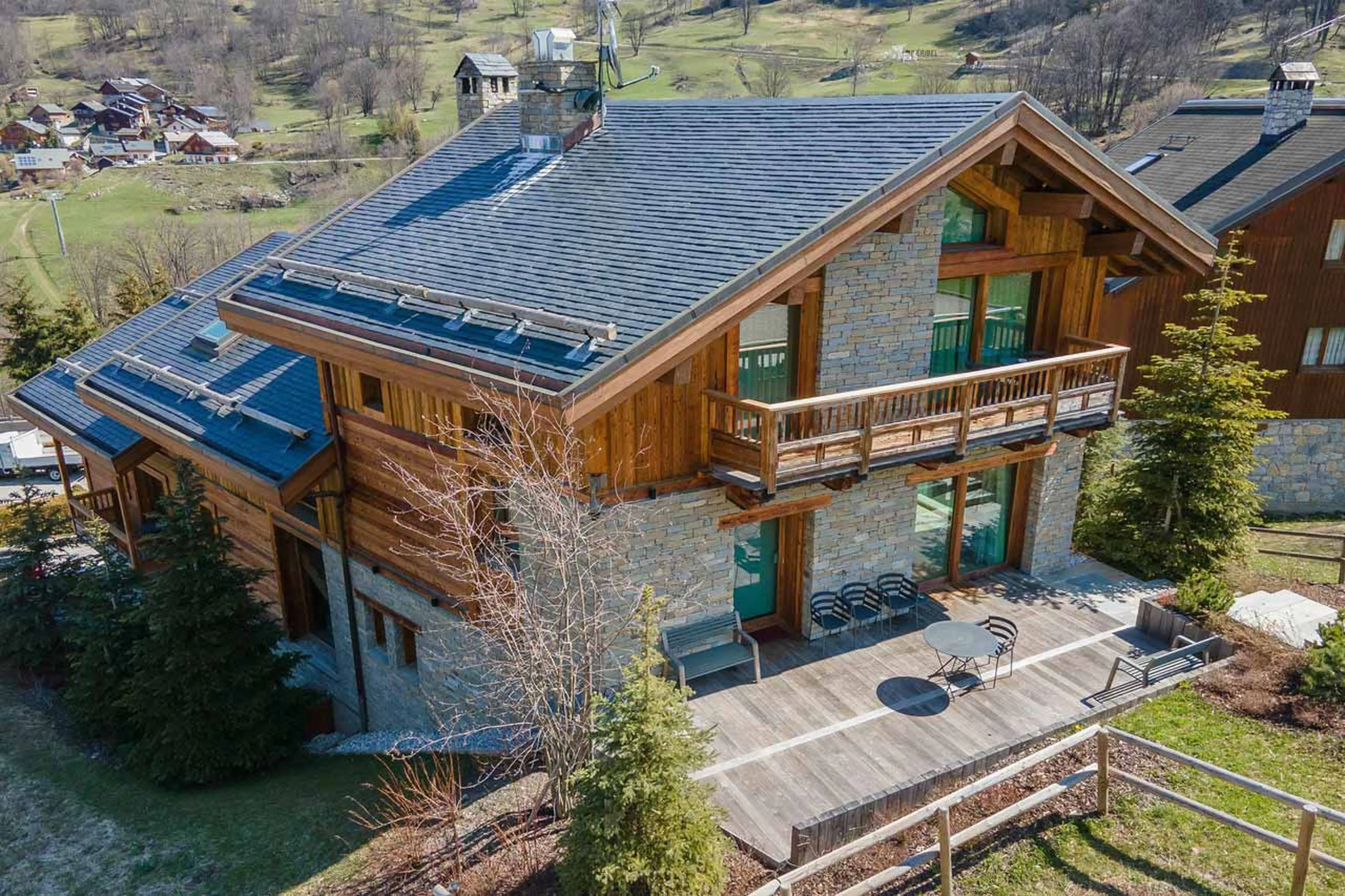 Terraces of Chalet Les Sorbiers in Meribel